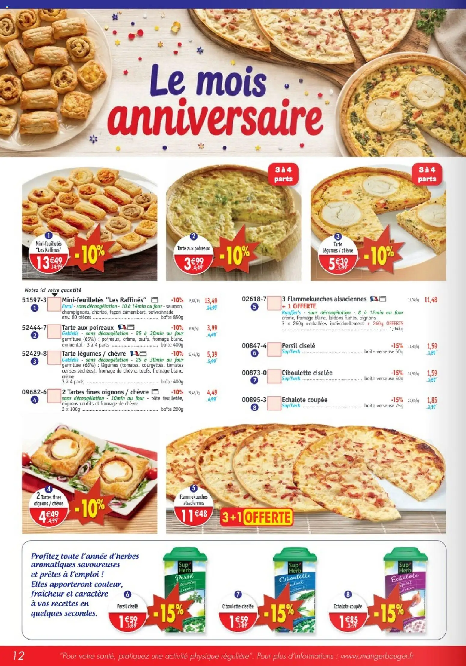 {H1} | Page: 12 | Produits: Tarte, Fromage, Tomates, Crème