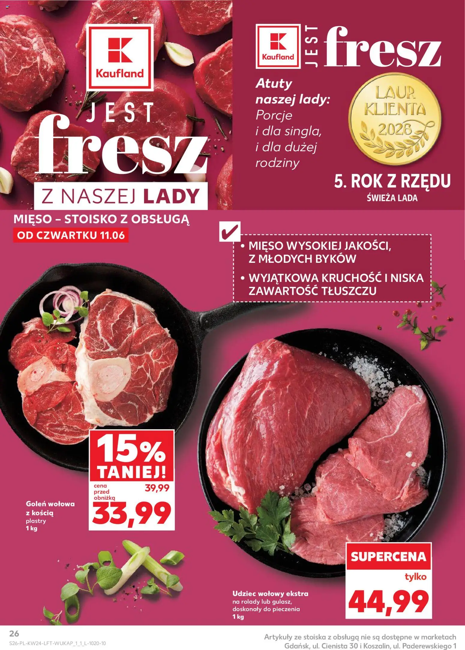 Kaufland gazetka od 11.06.2026 | Strona: 26 | Produkty: Mięso