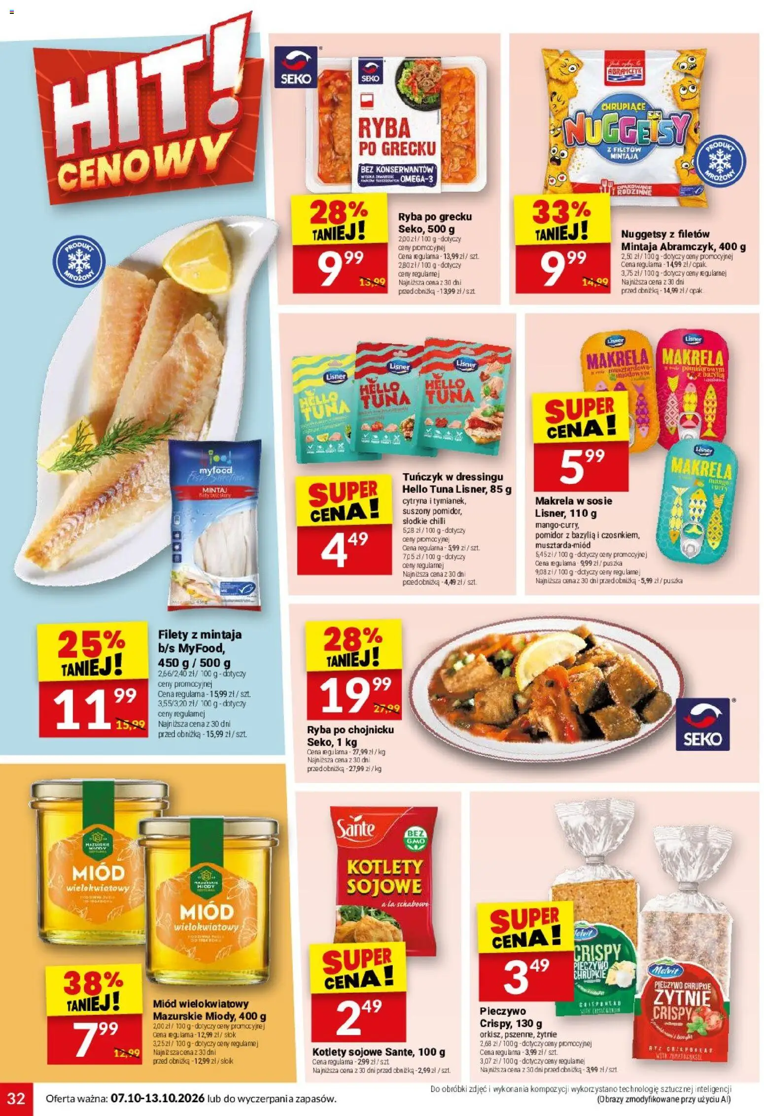 Twój Market gazetka od 07.10.2026 | Strona: 32 | Produkty: Cytryna, Makrela, Tuńczyk, Nuggetsy