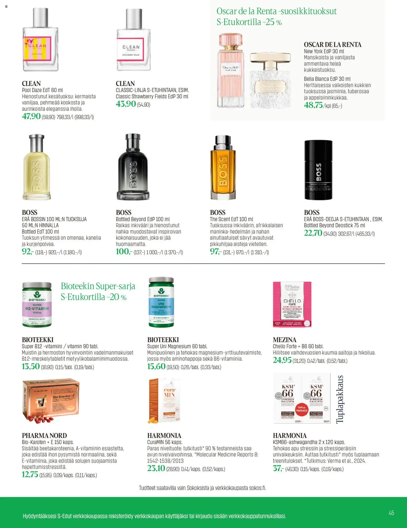 Sokos tarjoukset – voimassa 10.06.2026 alkaen | Sivu: 45 | Tuotteet: Eau de toilette