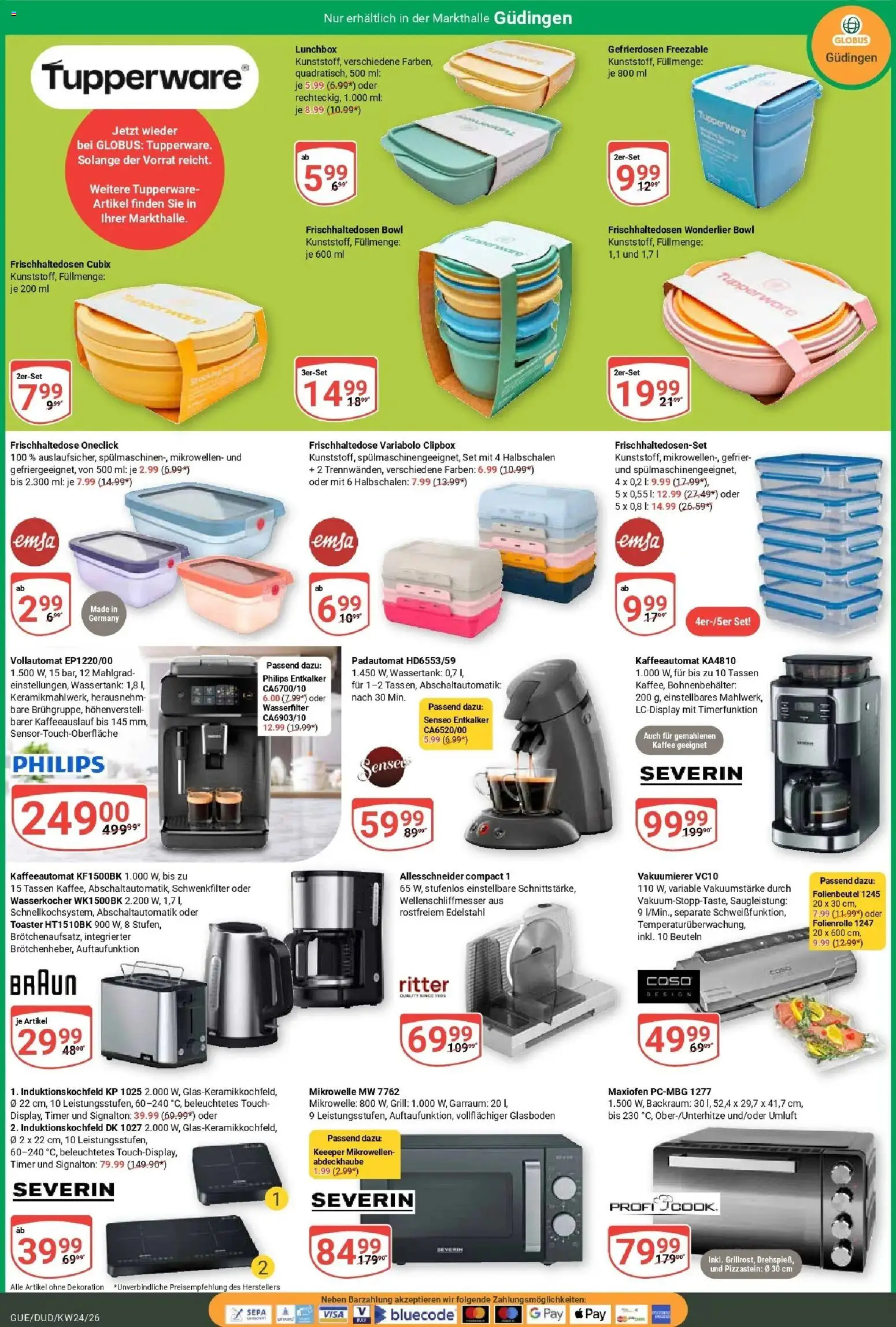 Globus Prospekt Saarbrücken-Dudweiler – gültig ab 08.06.2026 | Seite: 28 | Produkte: Mikrowelle, Grill, Wasserkocher, Kaffee
