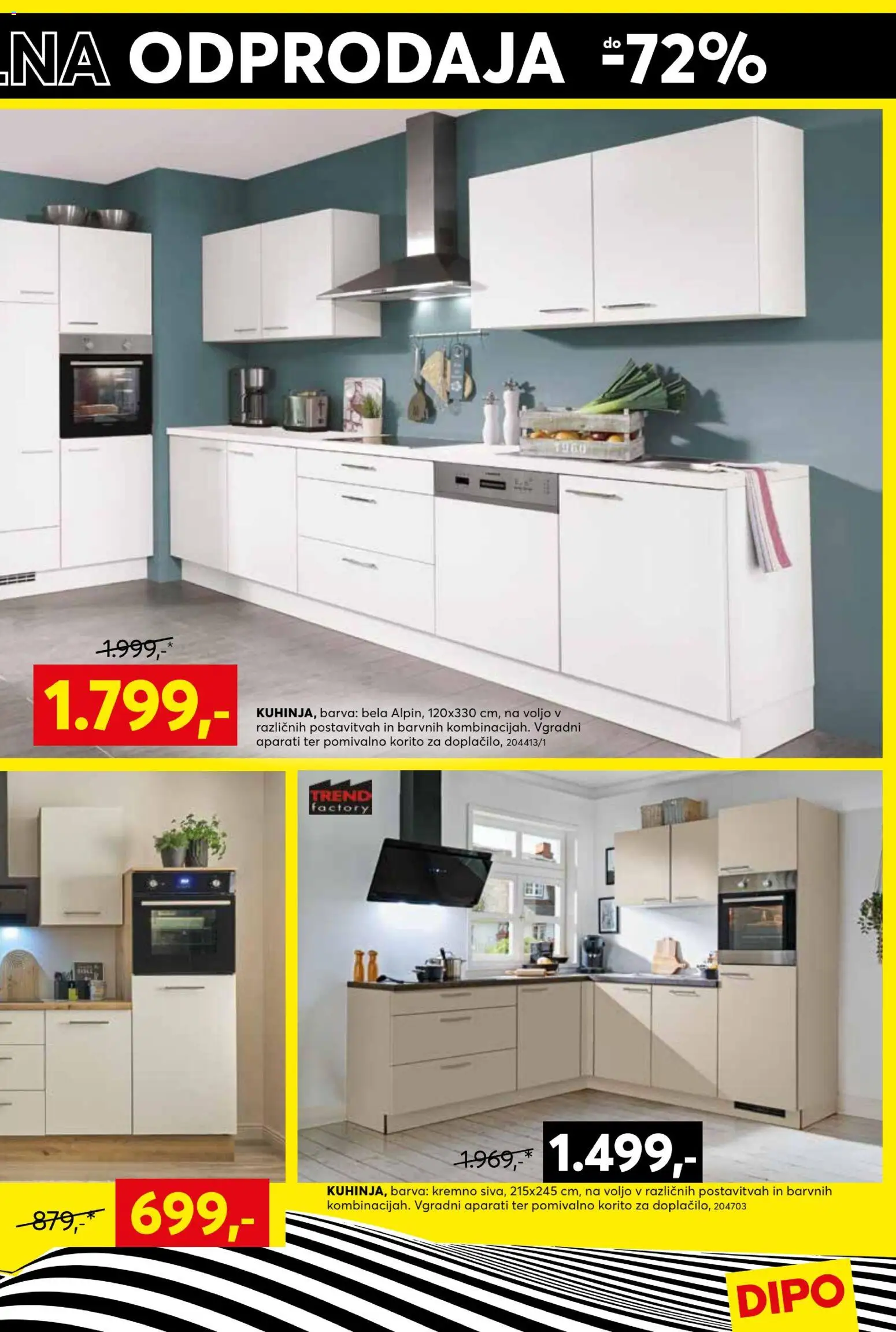 Novi Dipo katalog ponudbe – veljaven od 01.07.2026 | Stran: 3 | Izdelki: Pomivalno korito, Barva
