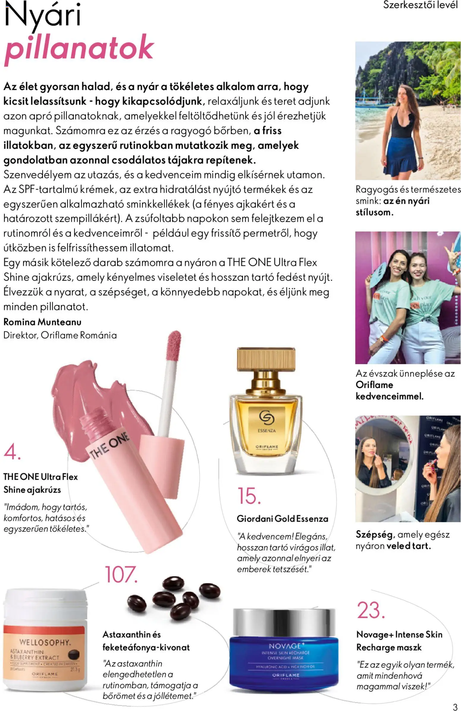 Oriflame akciós ujság - amely érvényes a következő dátumtól: 2026.07.08. | Oldal: 3 | Termékek: Smink, Ajakrúzs, Maszk