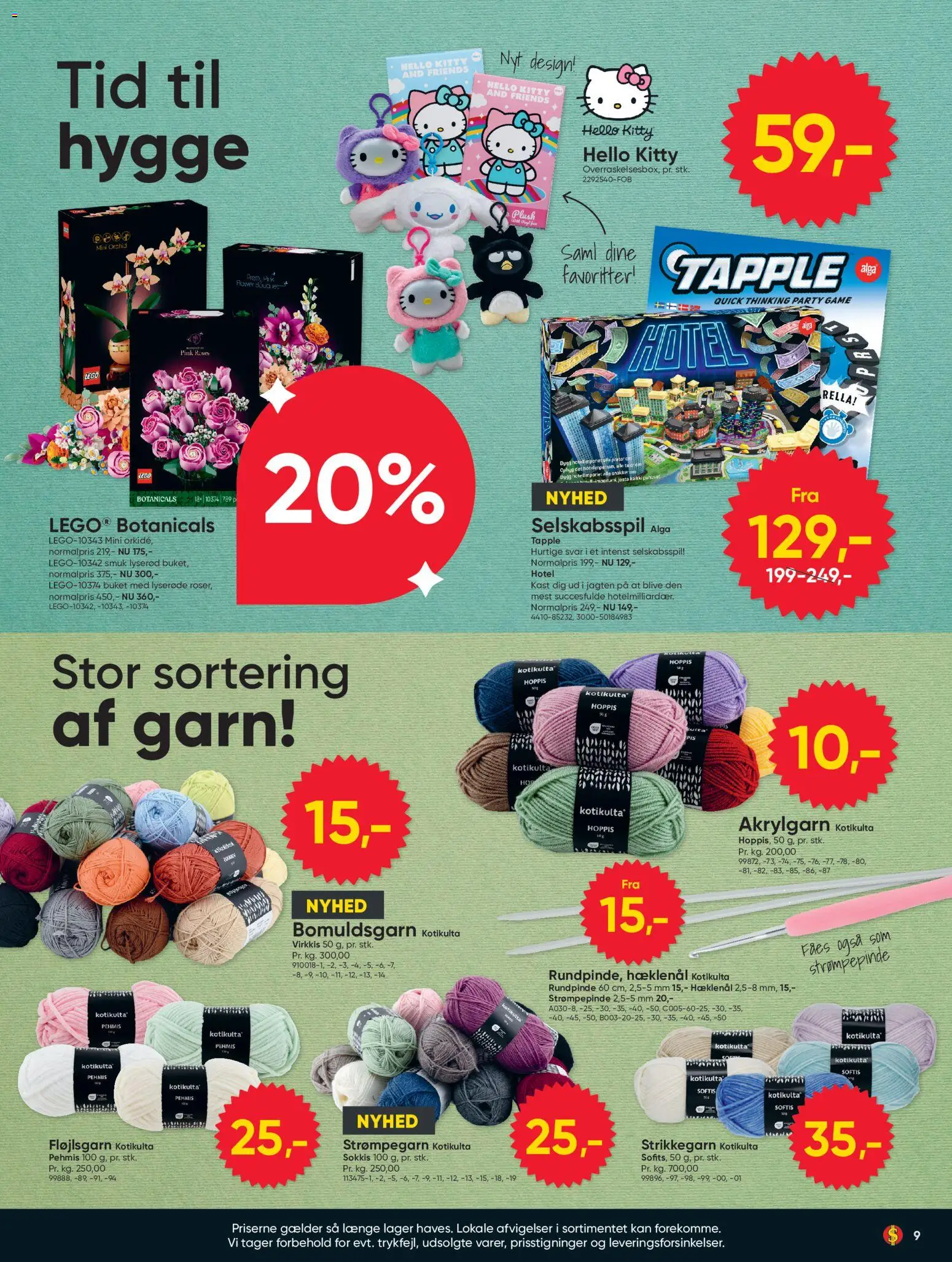 Bigdollar tilbudsavis – gyldig fra 25/09/2026 | Side: 9 | Produkter: Søm