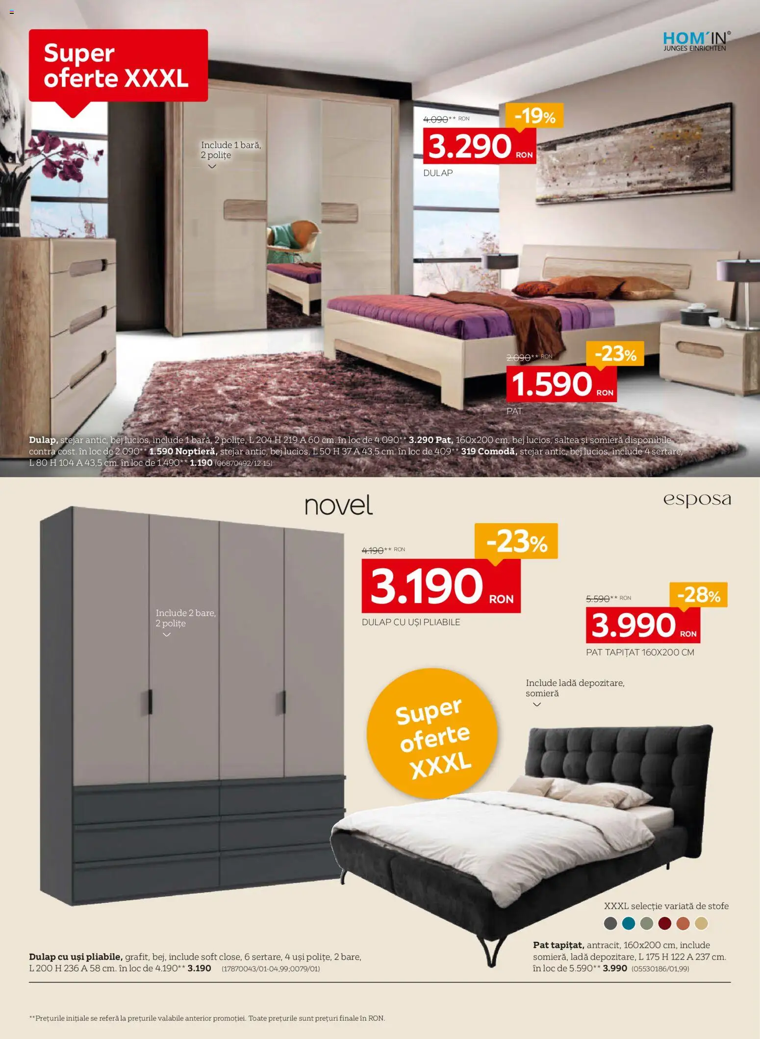 Noul catalog XXXLutz – valabil de la 01.06.2026 | Pagină: 8 | Produse: Pat, Saltea