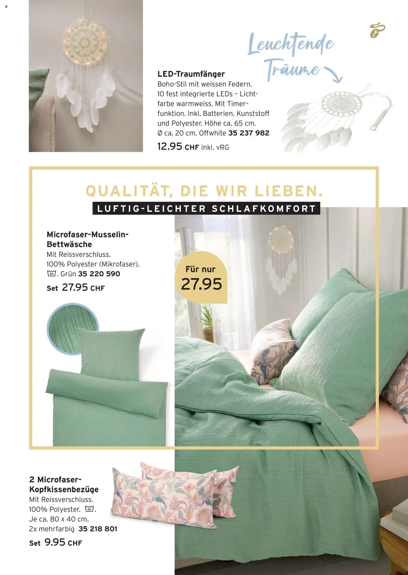 Tchibo aktionen Cool Bleiben – gültig ab 16.06.2026 | Seite: 16 | Produkte: Bettwäsche