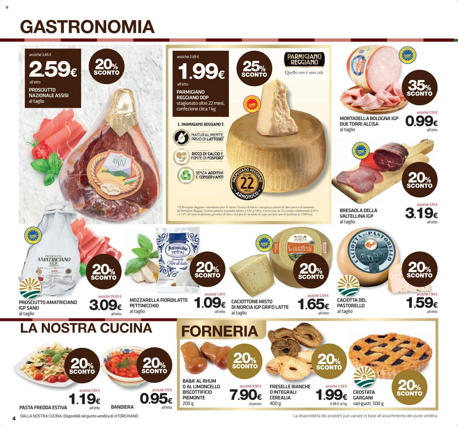 Volantino Superconti del 16/07/2026 | Pagina: 4 | Prodotti: Bresaola, Mozzarella, Limoncello, Parmigiano reggiano