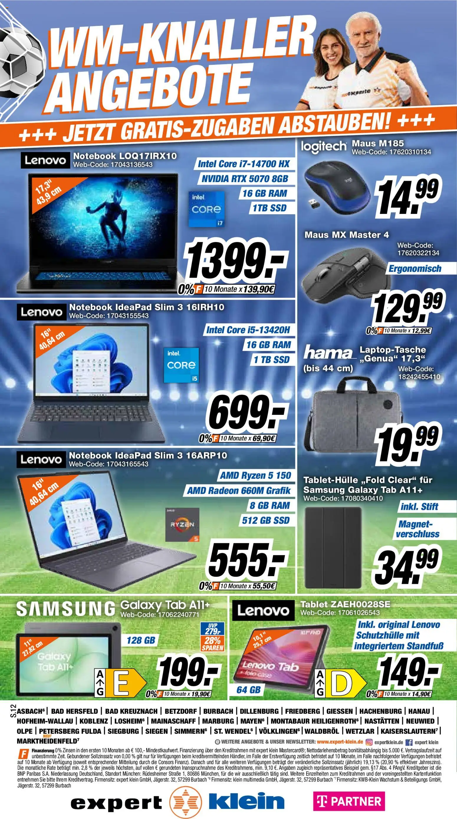 Expert Prospekt Angebote – gültig ab 02.05.2026 | Seite: 12 | Produkte: Lenovo, Samsung, Notebook, Maus