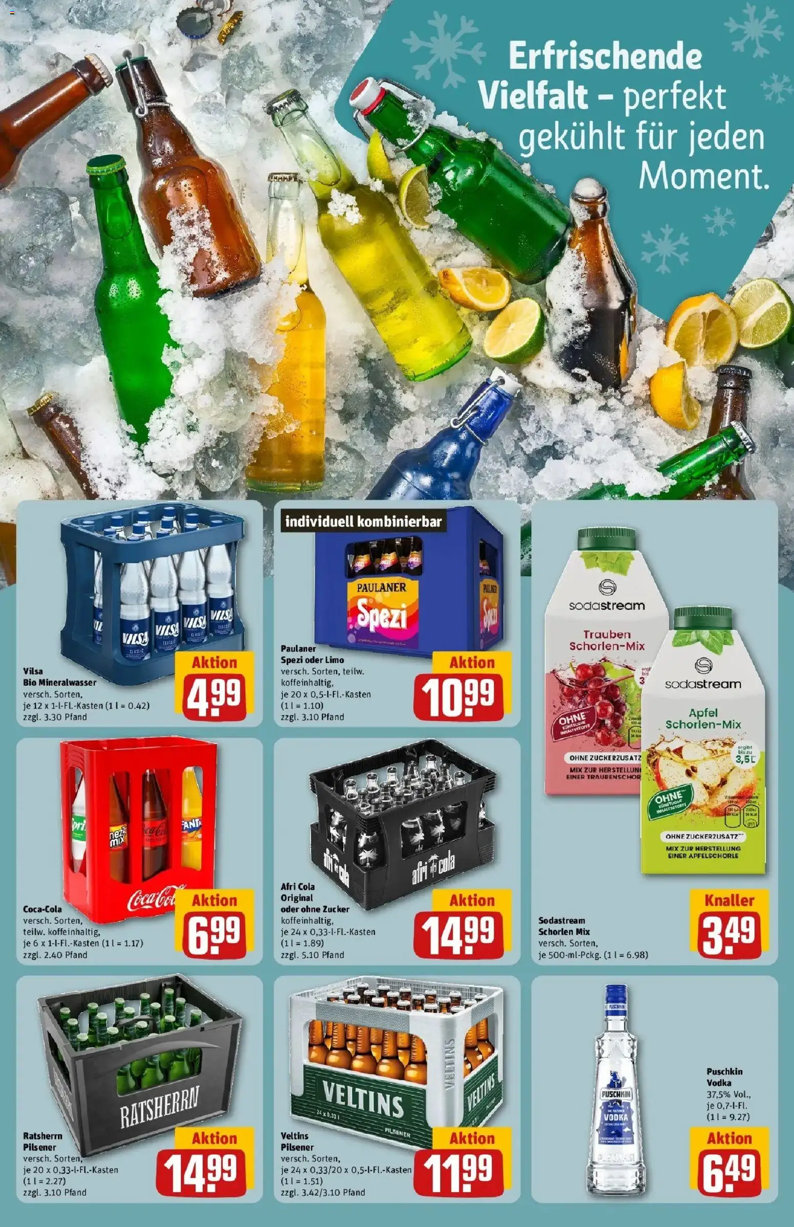 Rewe Prospekt Hamburg/Tonndorf – gültig ab 08.06.2026 | Seite: 23 | Produkte: Trauben, Paulaner spezi, Vodka, Paulaner