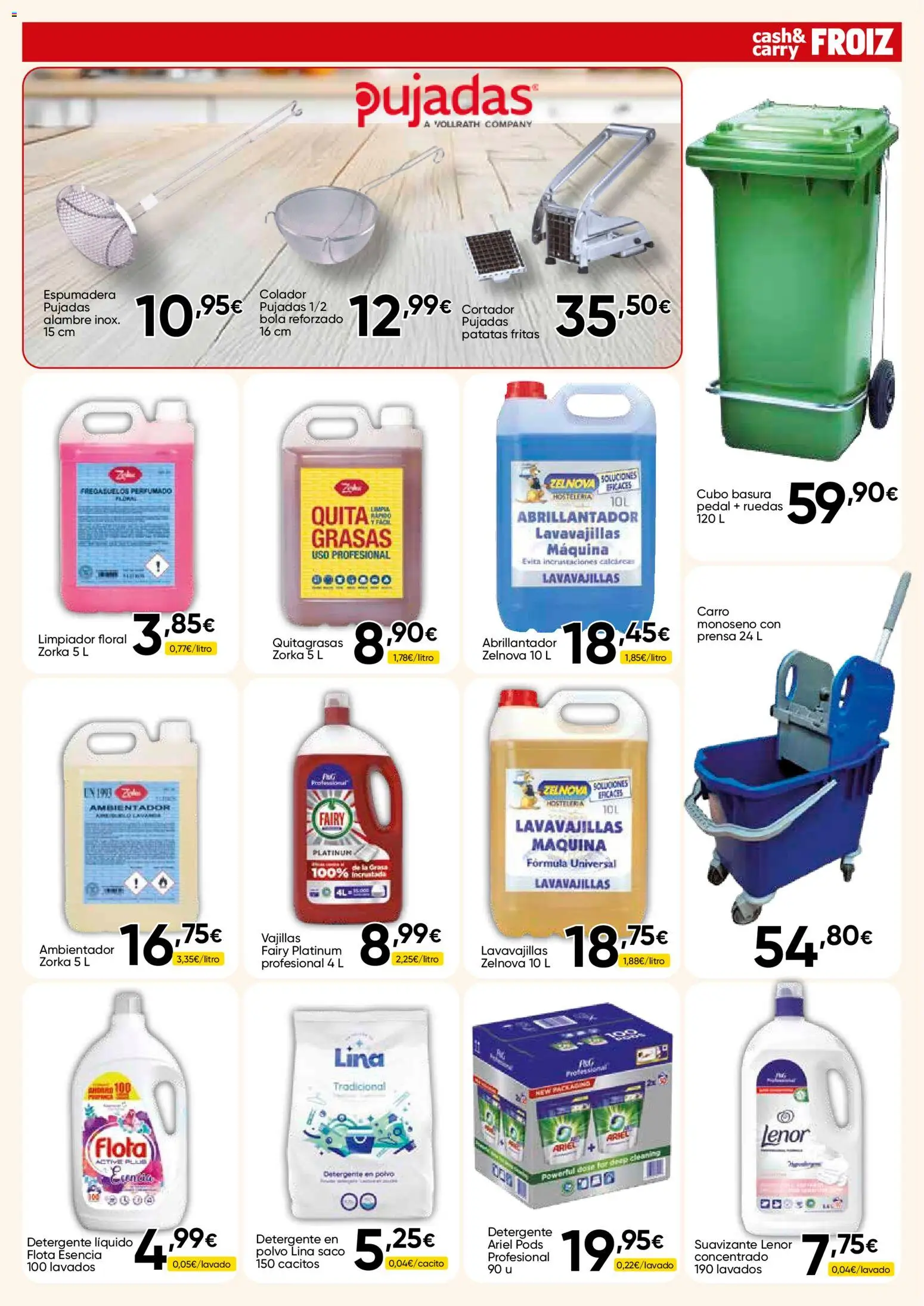 Froiz - Folleto Cash │ válido desde el 15/10/2026 | Página: 13 | Productos: Detergente líquido, Suavizante, Lavavajillas, Detergente en polvo