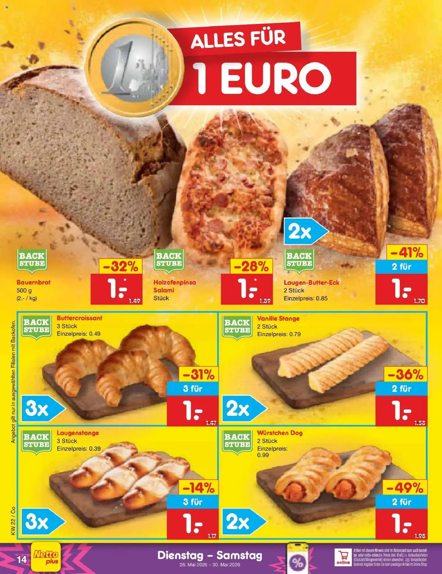 Netto Marken-Discount Prospekt Bitterfeld-Wolfen – gültig ab 26.05.2026 | Seite: 18 | Produkte: Salami