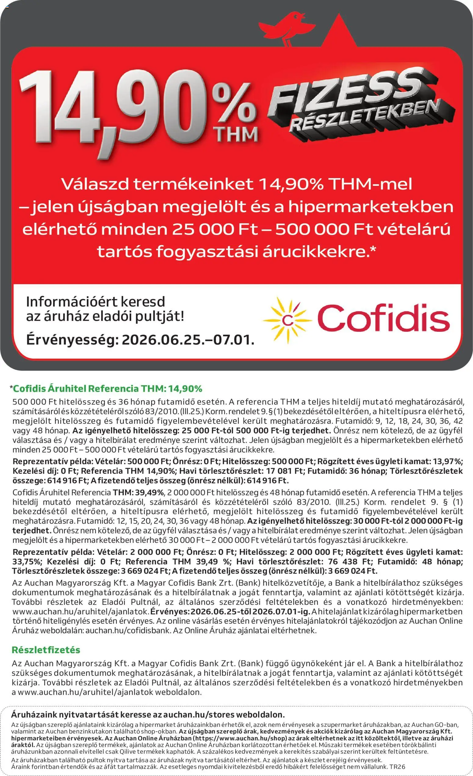 Auchan akciós ujság - amely érvényes a következő dátumtól: 2026.06.25. | Oldal: 16