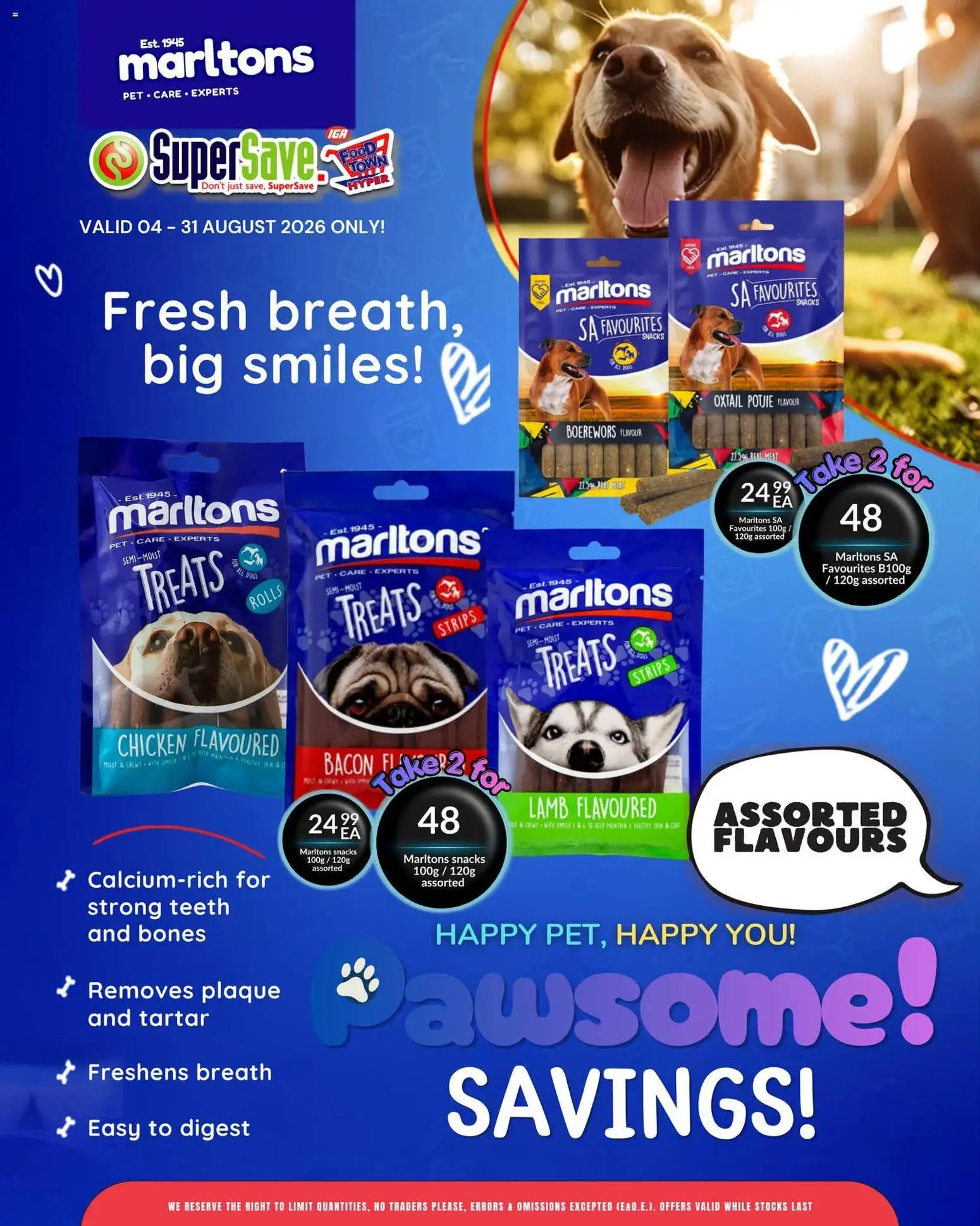 New Super Save catalogue – valid from 04/08/2026 | Page: 15 | Products: Boerewors, Chicken, Snacks