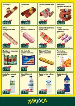 ŽINASA katalog - pregled ŽINASA kataloga - važi od 01.09.2026 | Strana: 2 | Proizvode: Kulen, Jogurt, Perutnina Ptuj, Šunka