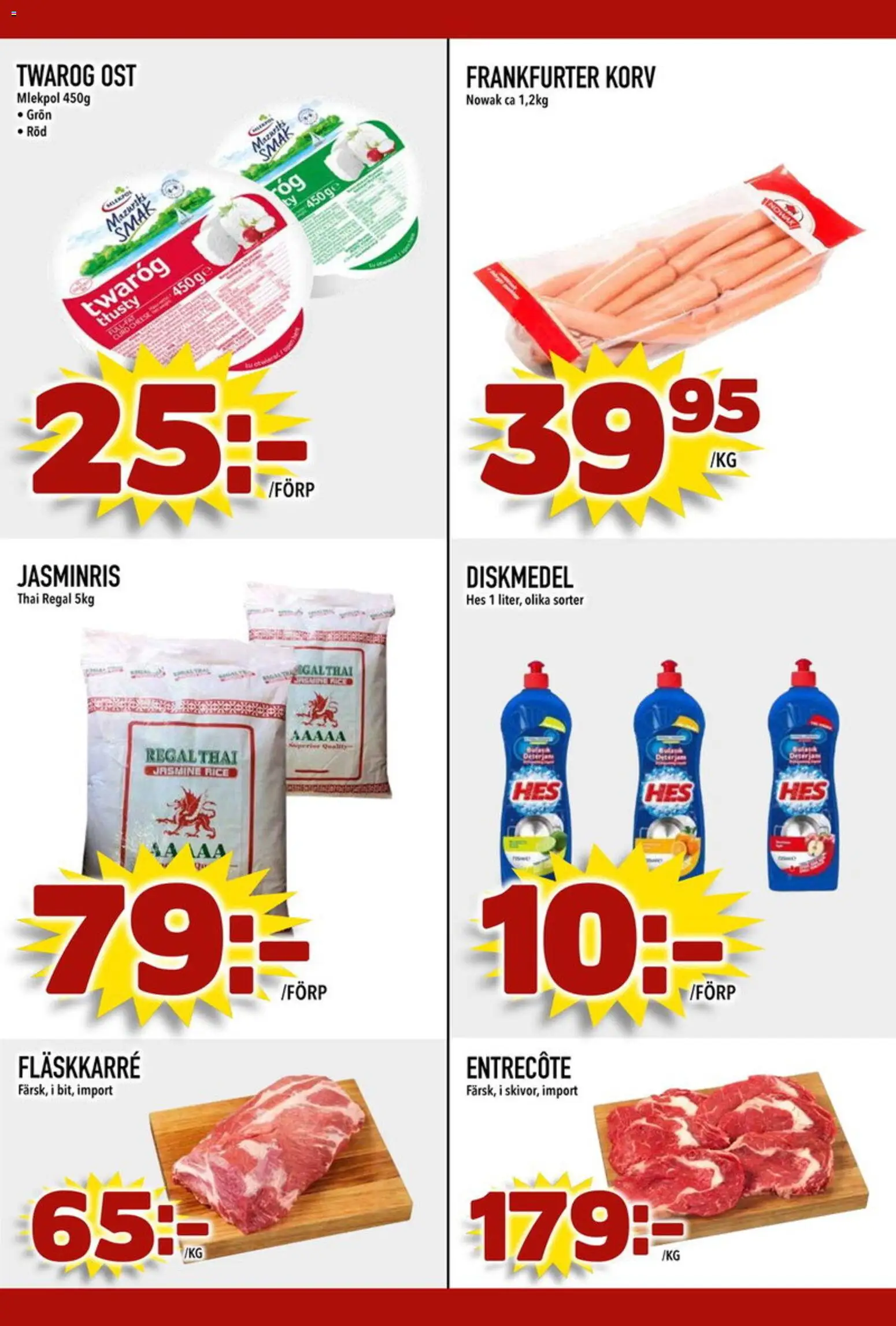 Din Mat reklamblad aktuell från 11.05.2026 | Sida: 3 | Produkter: Diskmedel, Entrecote, Ost