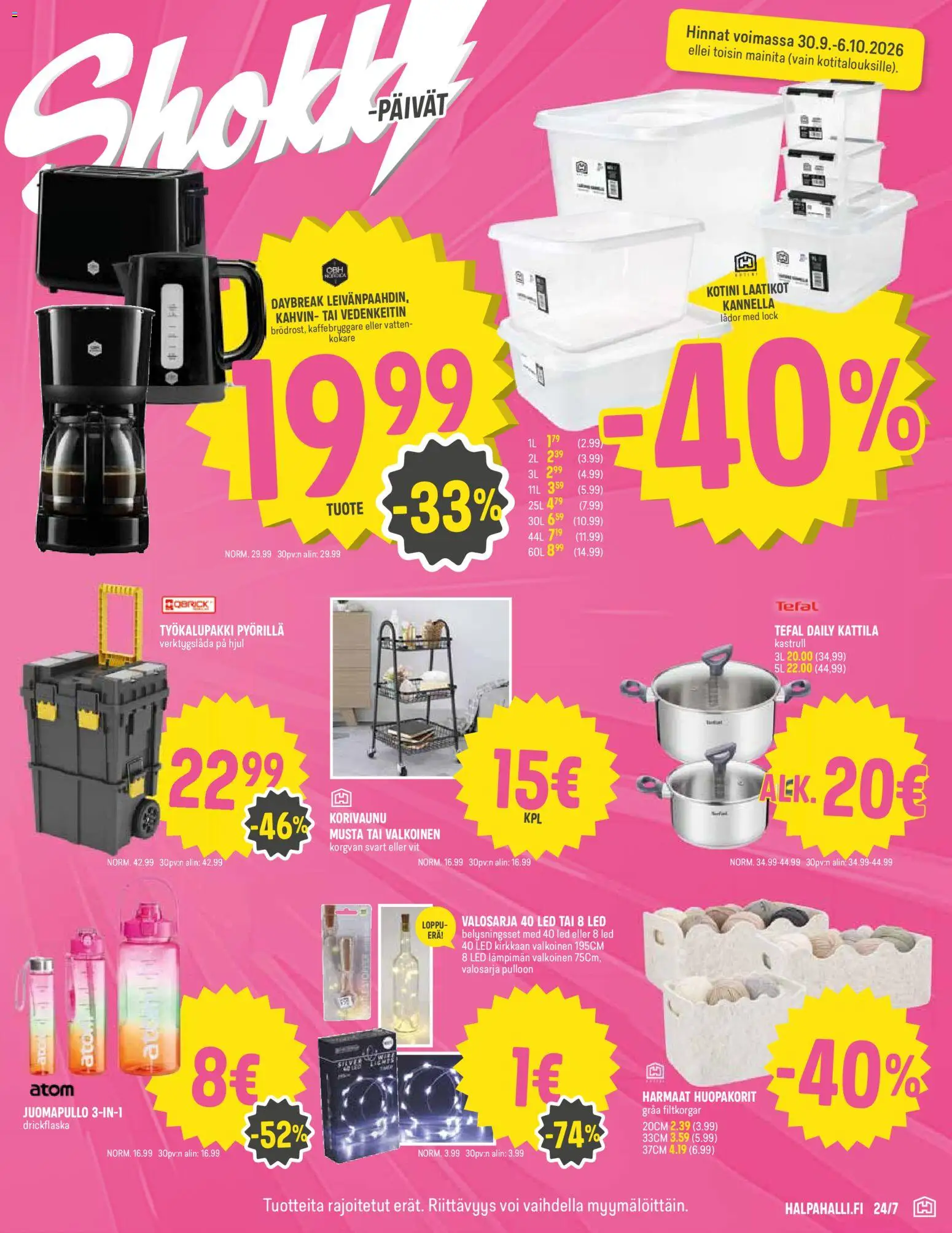 Halpa Halli tarjoukset – voimassa 30/09/2026 alkaen | Sivu: 15