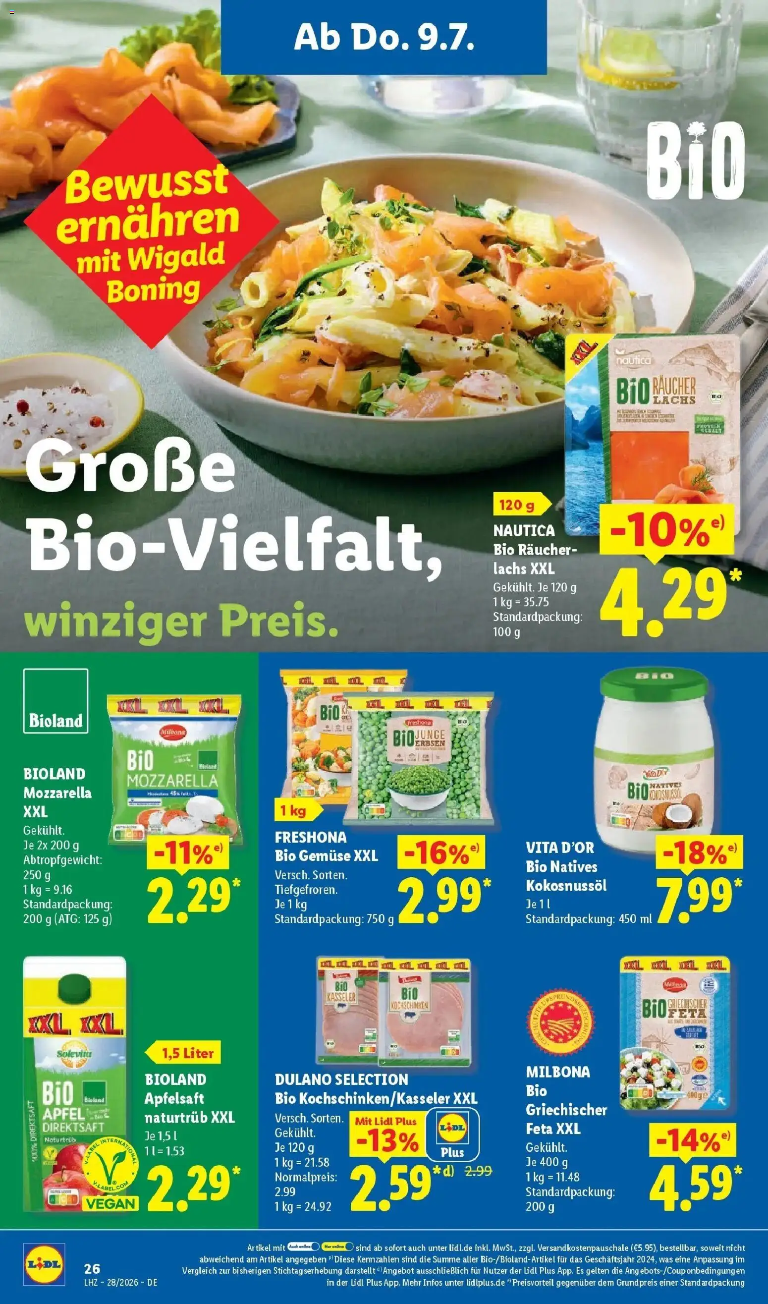 Lidl Prospekt Wahlstedt – gültig ab 06.07.2026 | Seite: 48 | Produkte: Mozzarella, Äpfel, Apple, Räucherlachs