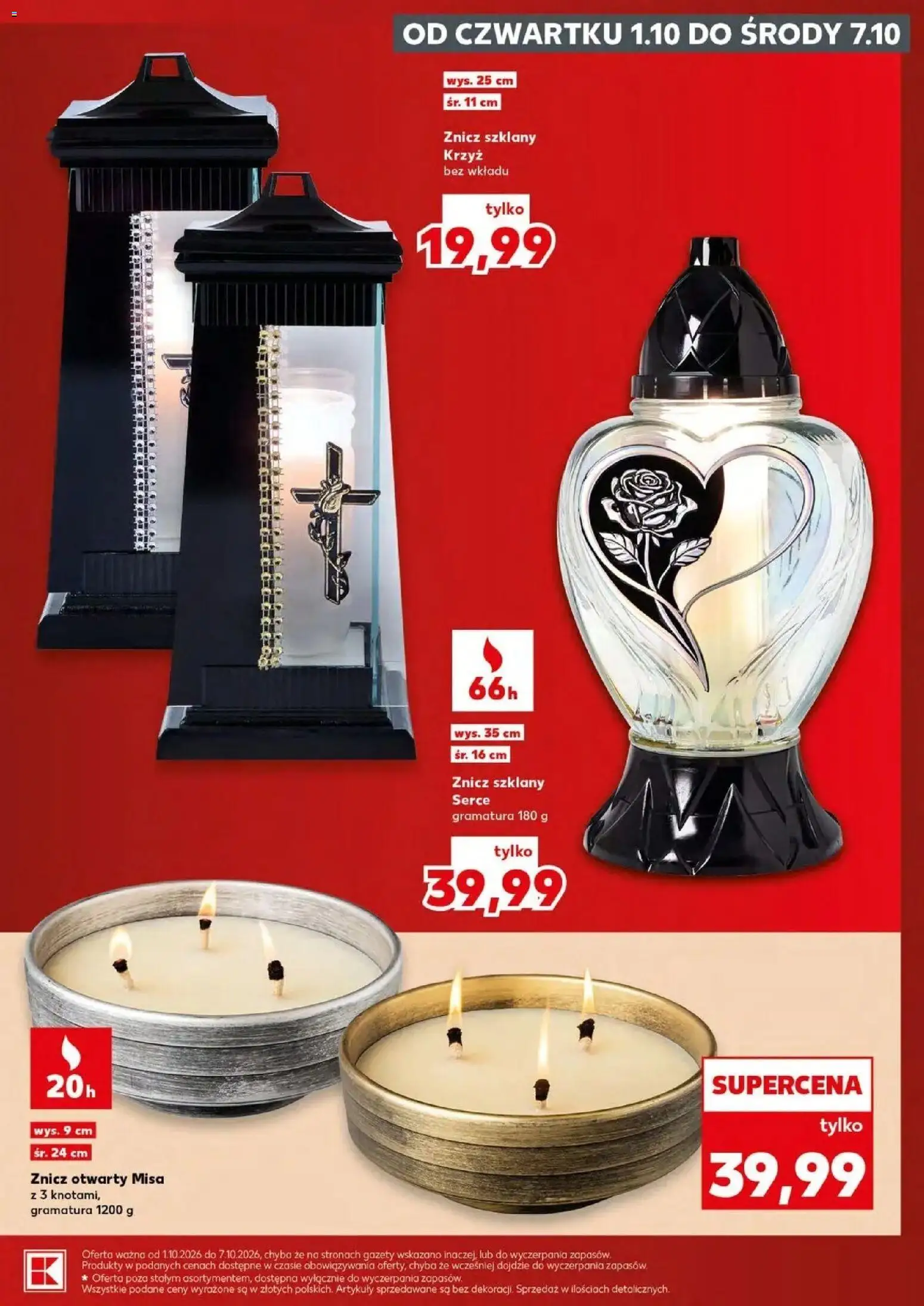 Kaufland gazetka - Znicze od 01.10.2026 - od jutra PDF | Strona: 9 | Produkty: Gazety