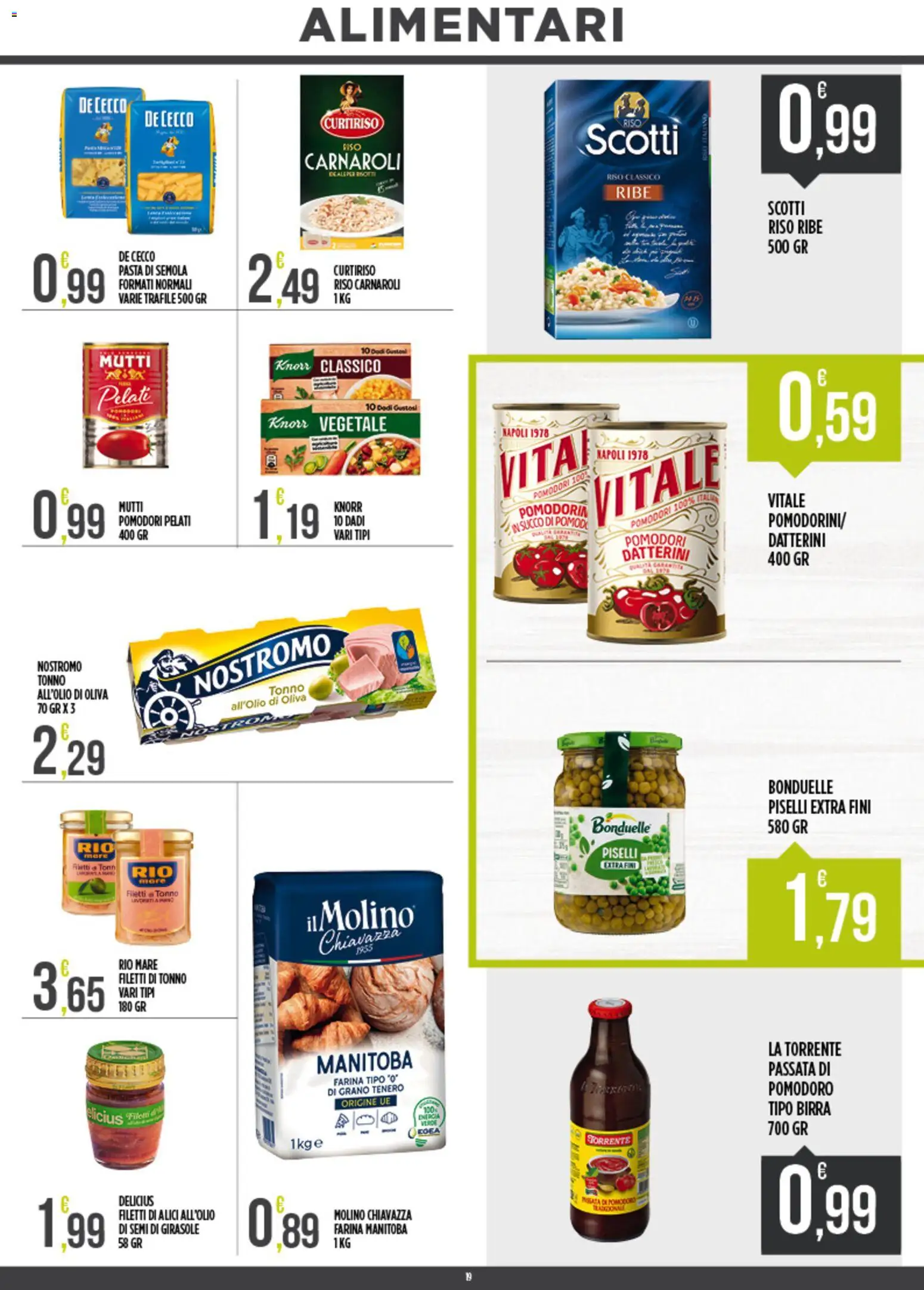 Volantino Euroesse del 07/09/2026 | Pagina: 19 | Prodotti: Succo, Birra, Pomodori, Semola
