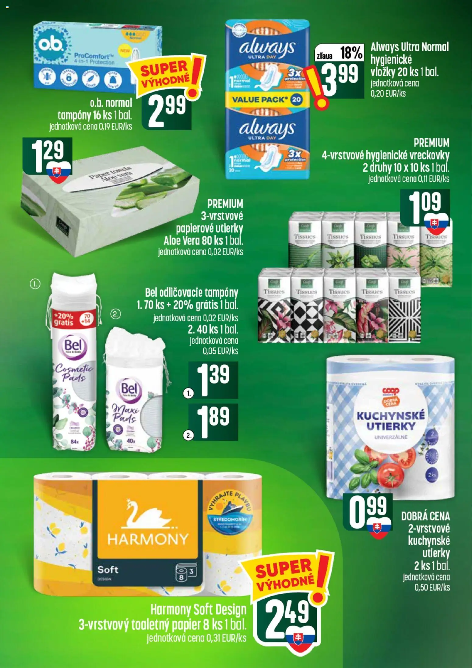 Nové COOP Jednota akcie – leták je platný od 30.07.2026 | Strana: 57 | Produkty: Toaletný papier
