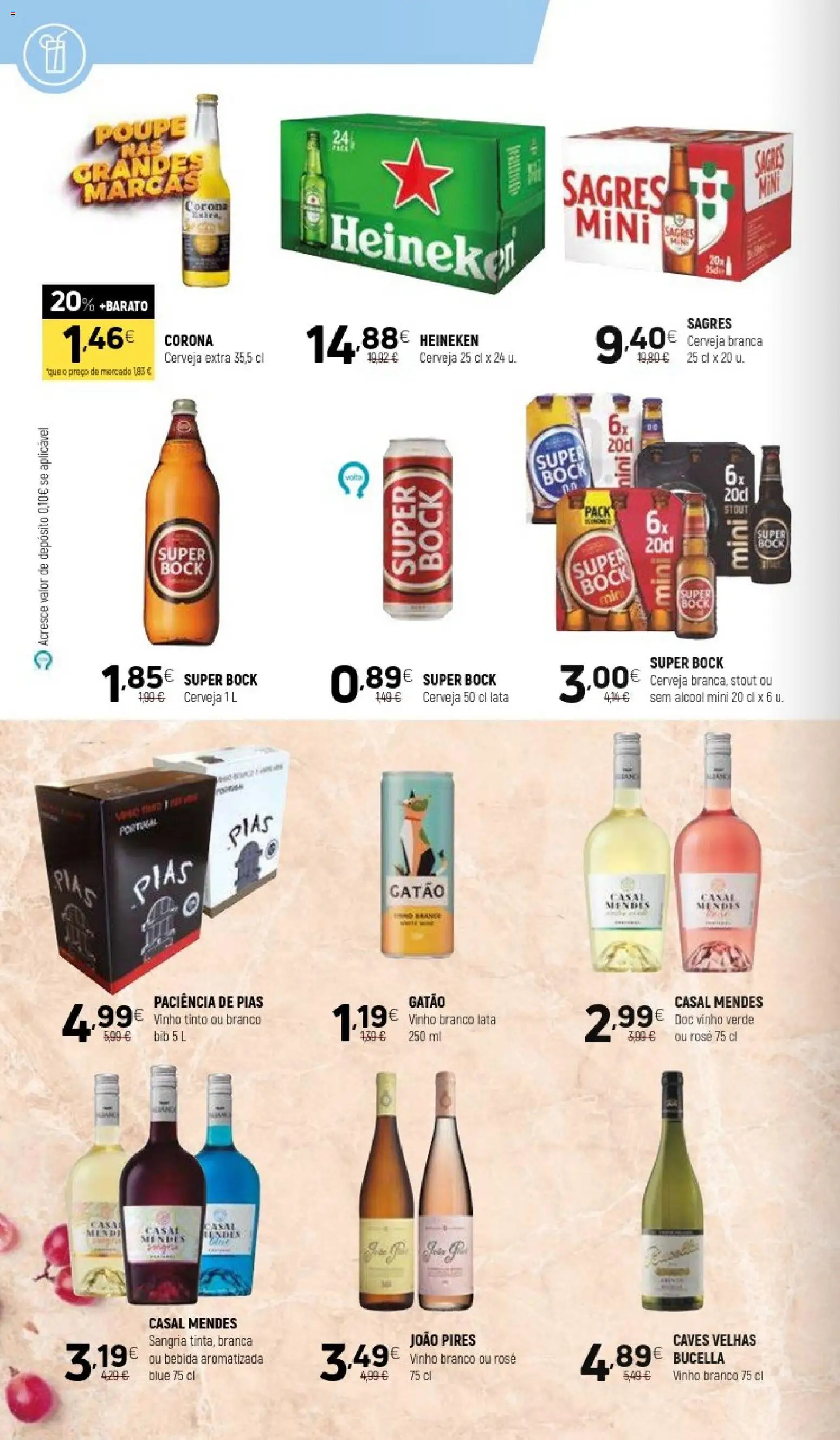 Coviran folheto │ válido de 19.05.2026 | Página: 14 | Produtos: Super bock, Vinho, Cerveja, Vinho tinto