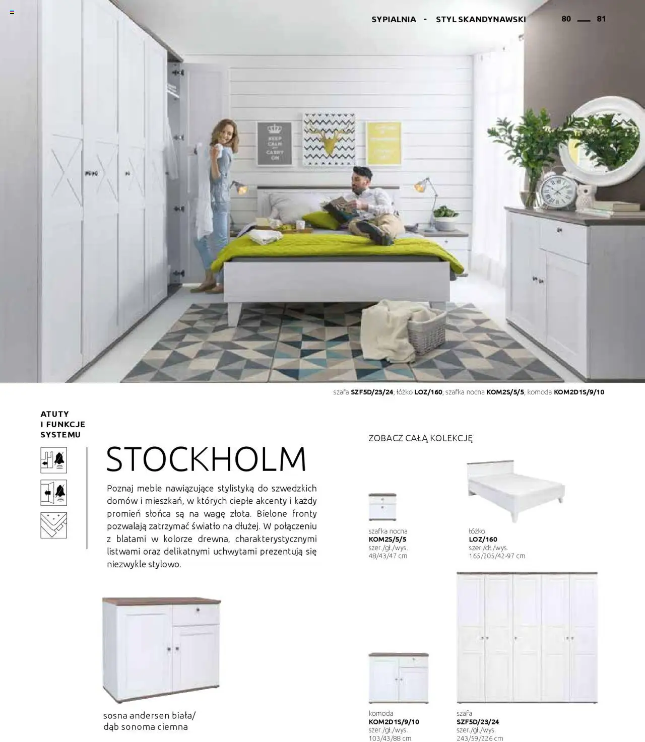 Black Red White Gazetka - Katalog rodzinnych wnętrz od 24.05.2024 | Strona: 81 | Produkty: Łóżko, Szafa, Komoda, Szafka nocna