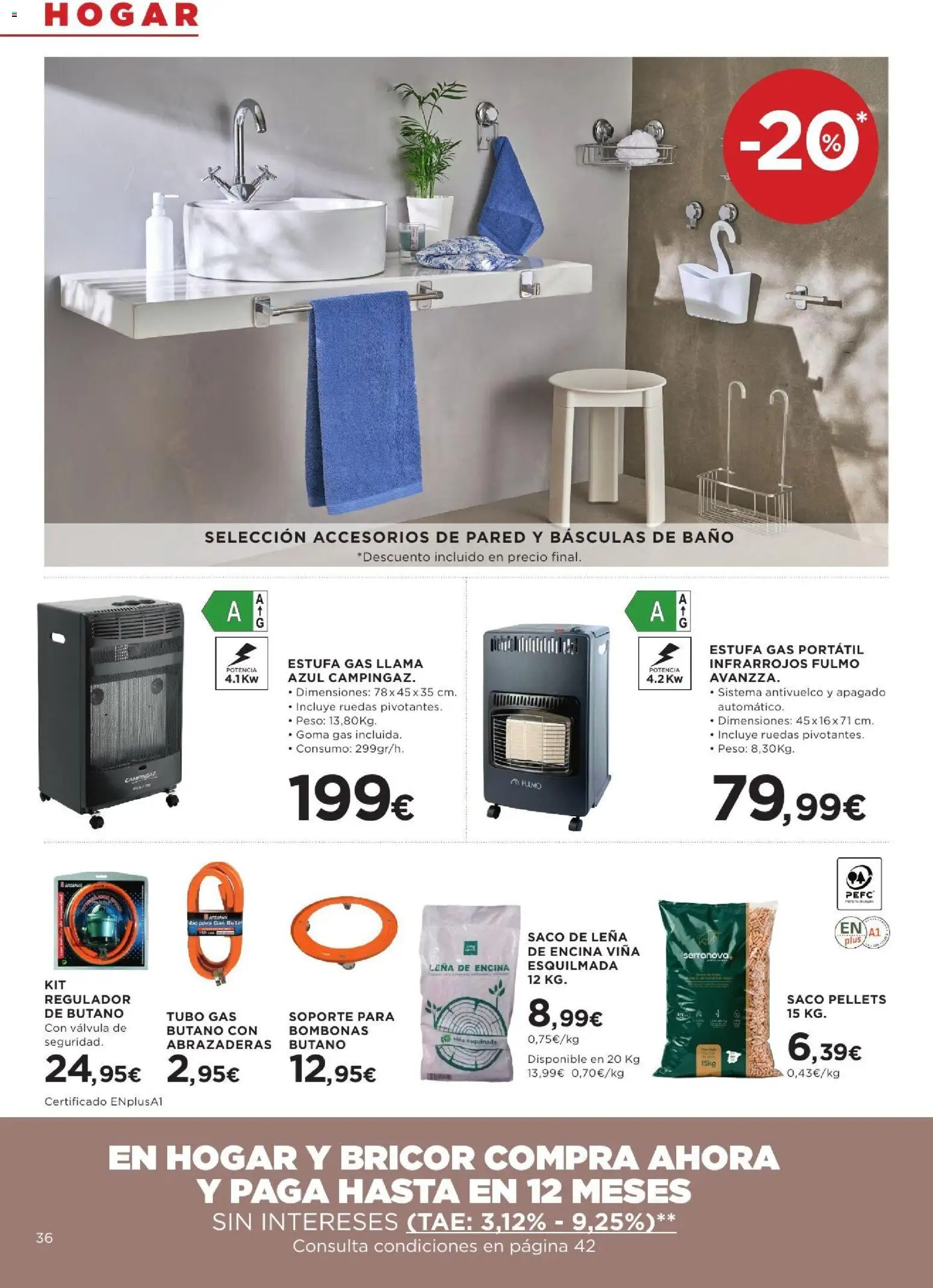 Hipercor catálogo │ válido desde el 10/09/2026 | Página: 36 | Productos: Portátil, Peso, Leña, Baño