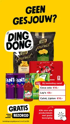 Fanta Cassis, 4 x 250 ml Fanta Cassis - Voorbeeld van een folder van Jumbo, geldig van 01-07-2026 | Pagina: 39 | Producten: Chips, Coca Cola, Fanta, Cassis