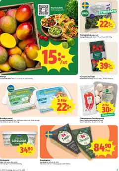 Coop erbjudanden - Förhandsvisning av reklamblad från butik Coop aktuell från 07/09/2026 | Sida: 3 | Produkter: Babyspenat, Galler, Smör, Kött