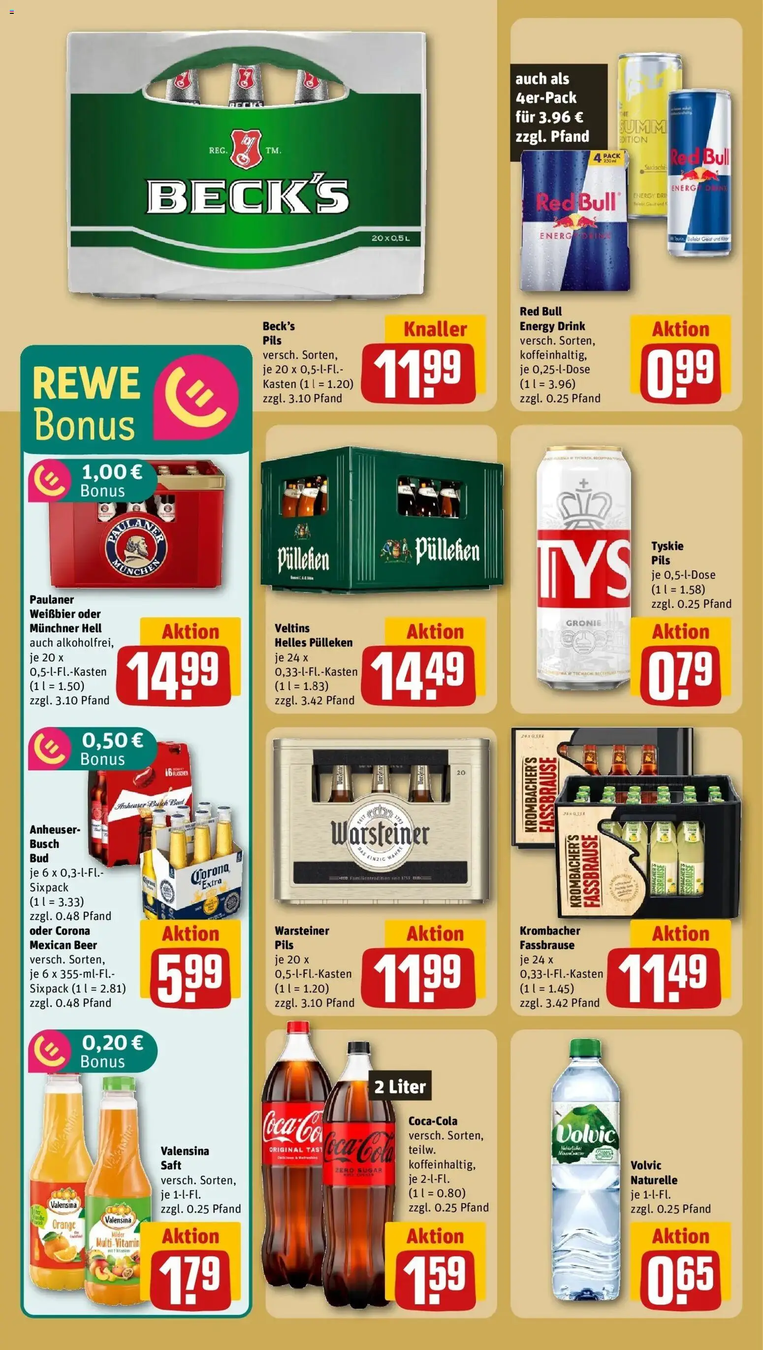 Rewe Prospekt Schermbeck	 – gültig ab 10.05.2026 | Seite: 21 | Produkte: Energy, Valensina, Saft, Paulaner