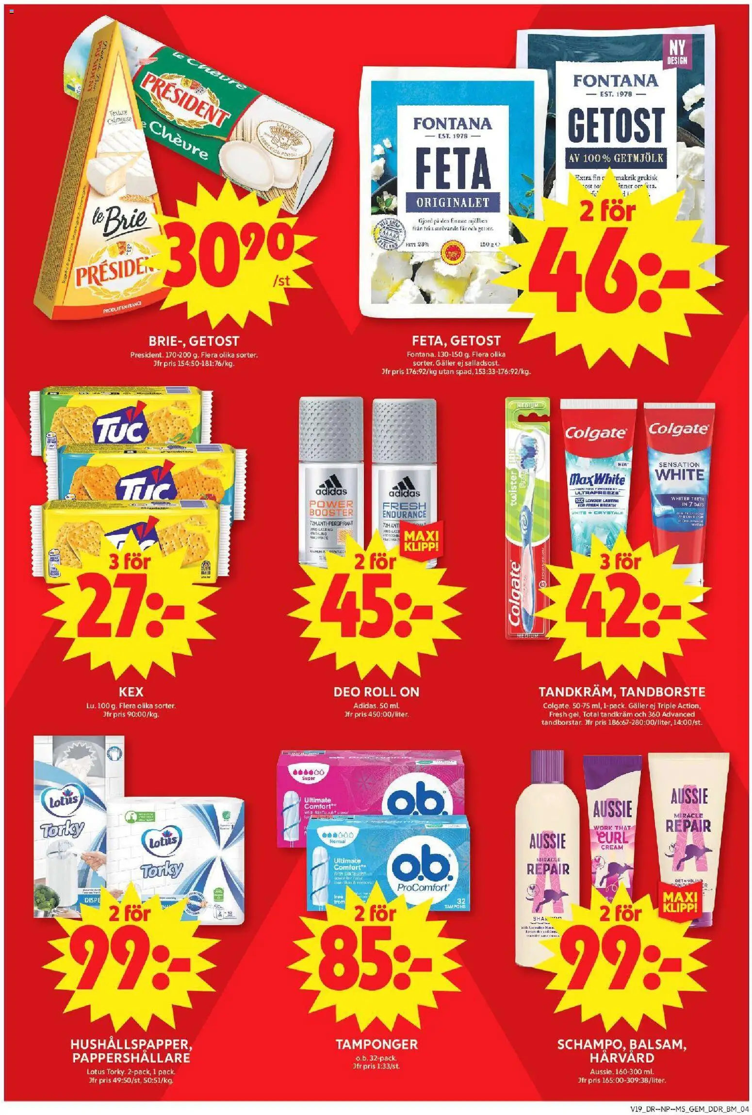 ICA Maxi reklamblad aktuell från 04.05.2026 | Sida: 11 | Produkter: Tandkräm, Tandborste, Galler, Getost