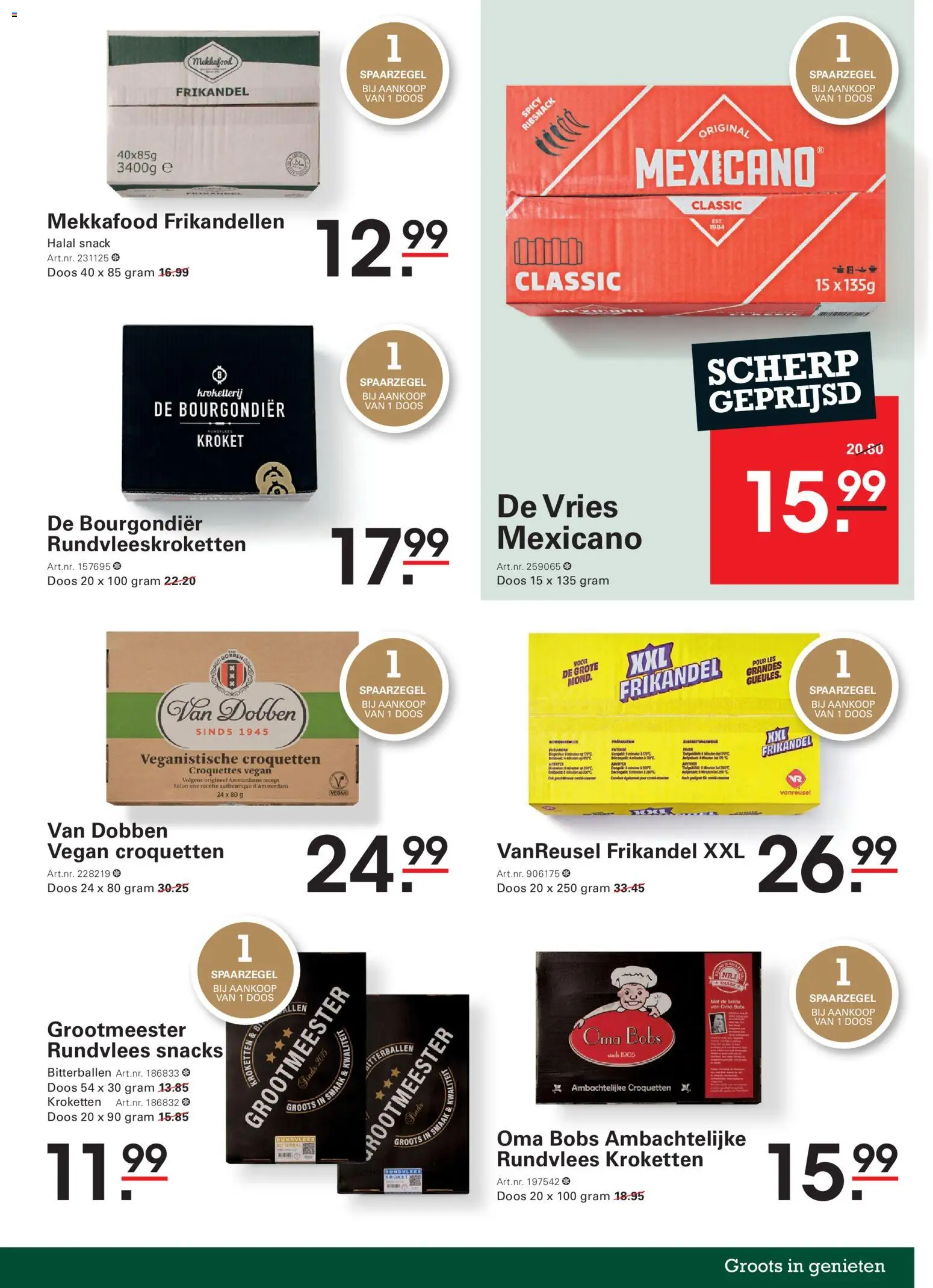 {H1} | Pagina: 39 | Producten: Snacks, Kroketten, Rundvlees