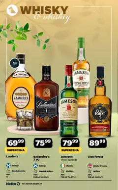 Pogląd oferty "Netto gazetka - Alkohole mocne" - ważna od 27.04.2026 | Strona: 16 | Produkty: Jameson, Whisky