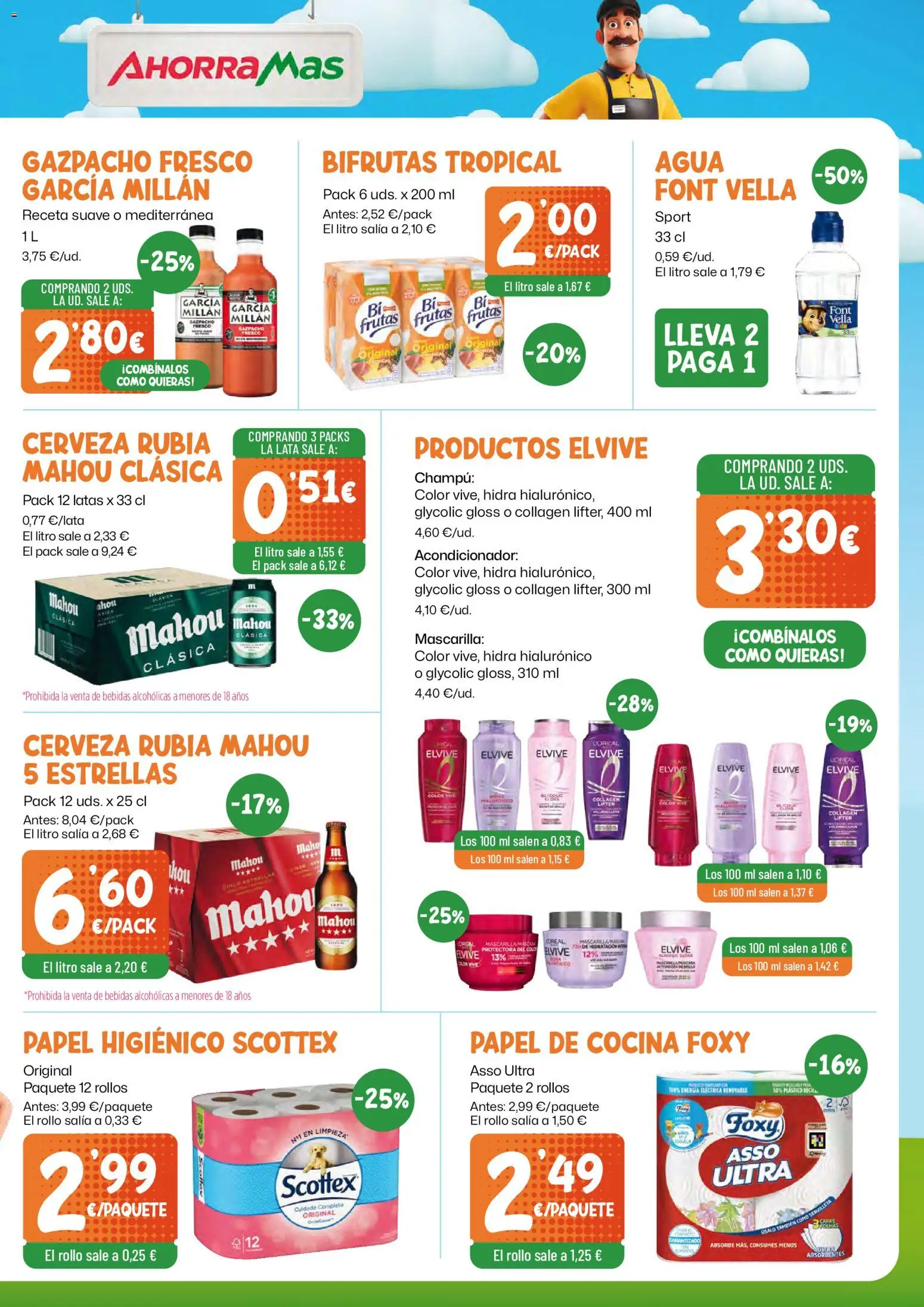AhorraMas folleto │ válido desde el 27/08/2026 | Página: 7 | Productos: Gazpacho, Cocina, Bebidas, Agua