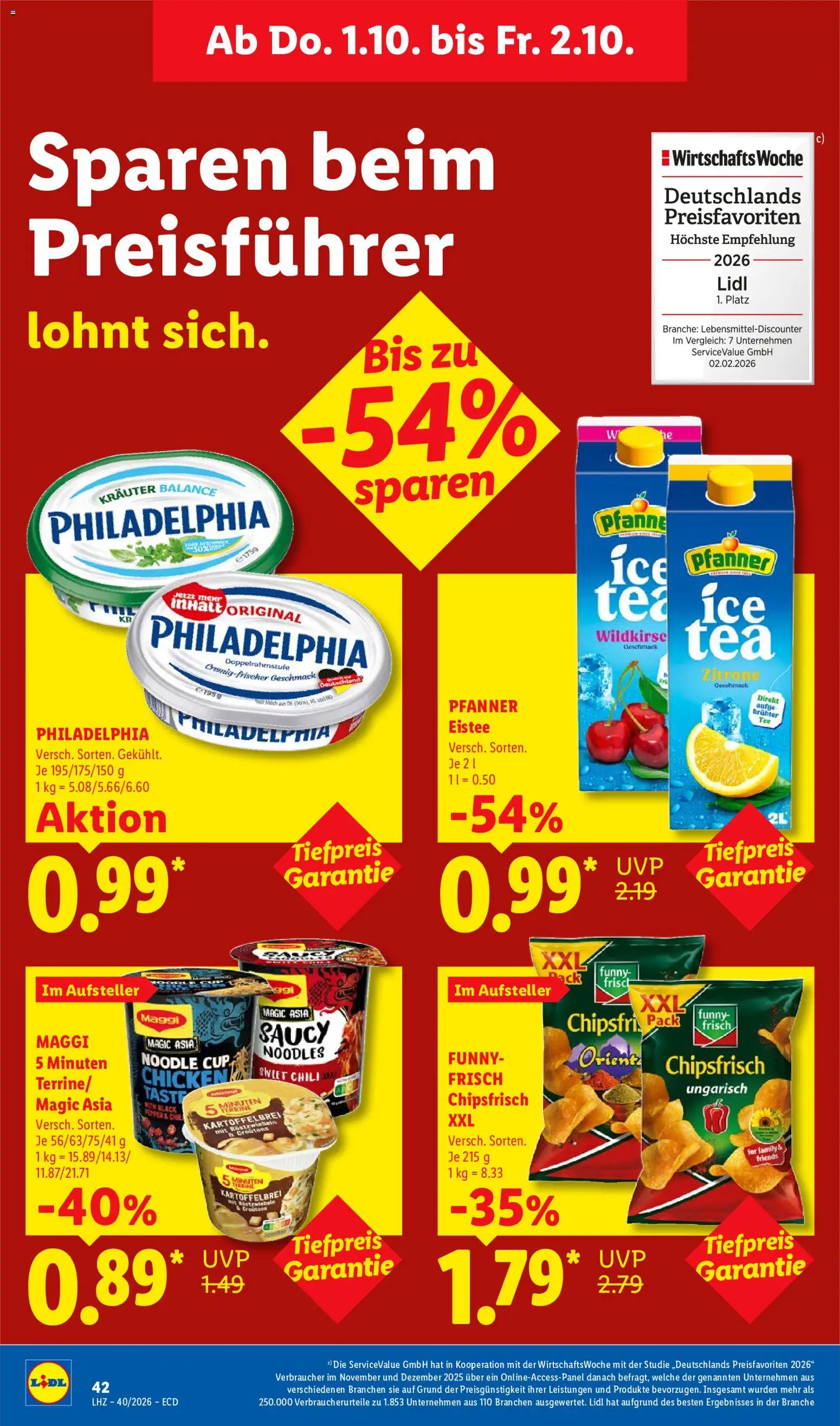 Lidl Německo leták od 28.09.2026 | Strana: 62 | Produkty: Pronto, Maggi, Philadelphia
