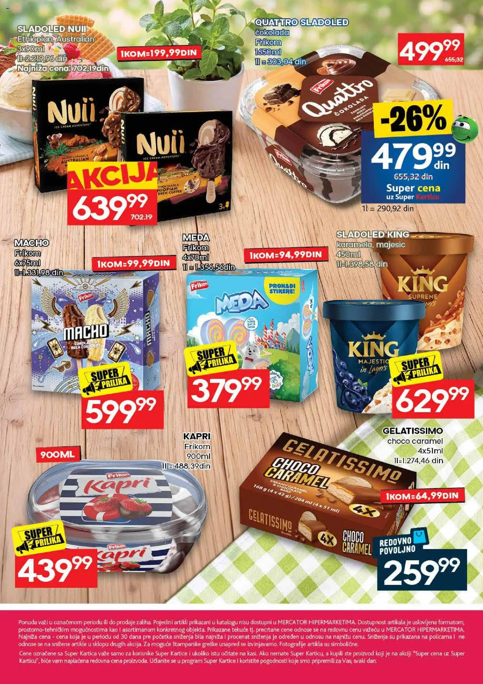 Mercator katalog - važi od 17.08.2026 | Strana: 56 | Proizvode: Sladoled, Čokolada