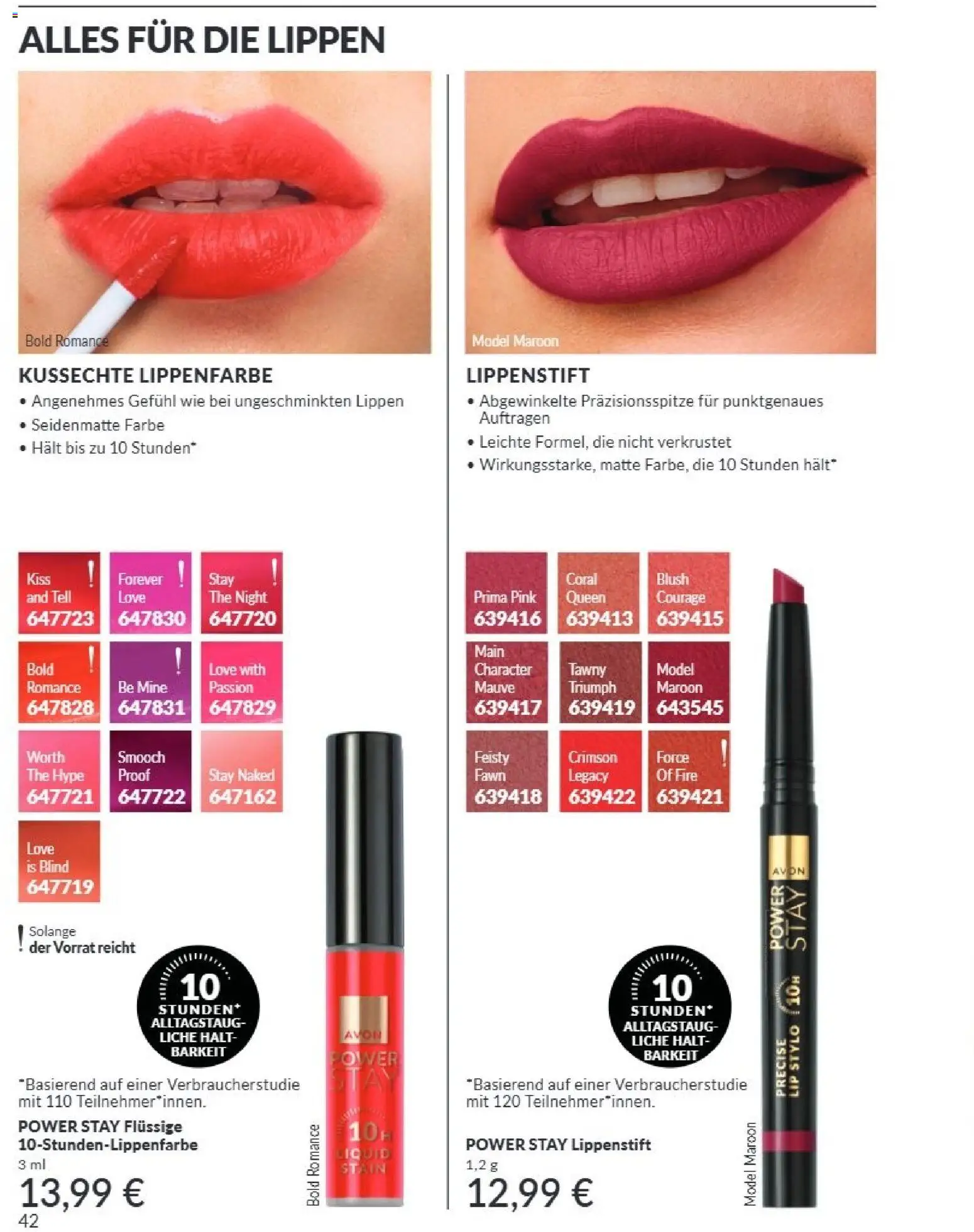 AVON Katalog September 2026 – gültig ab 01.09.2026 | Seite: 38 | Produkte: Lippenstift, Blush