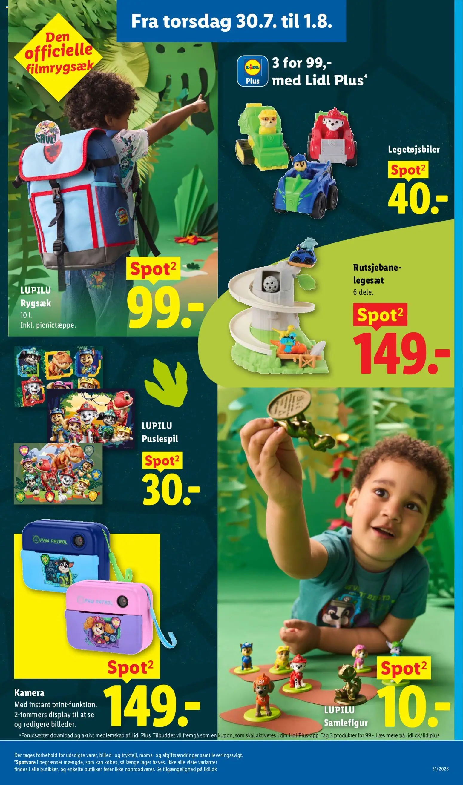 Lidl tilbudsavis – gyldig fra 26/07/2026 | Side: 28 | Produkter: Rygsæk, Søm, Kamera