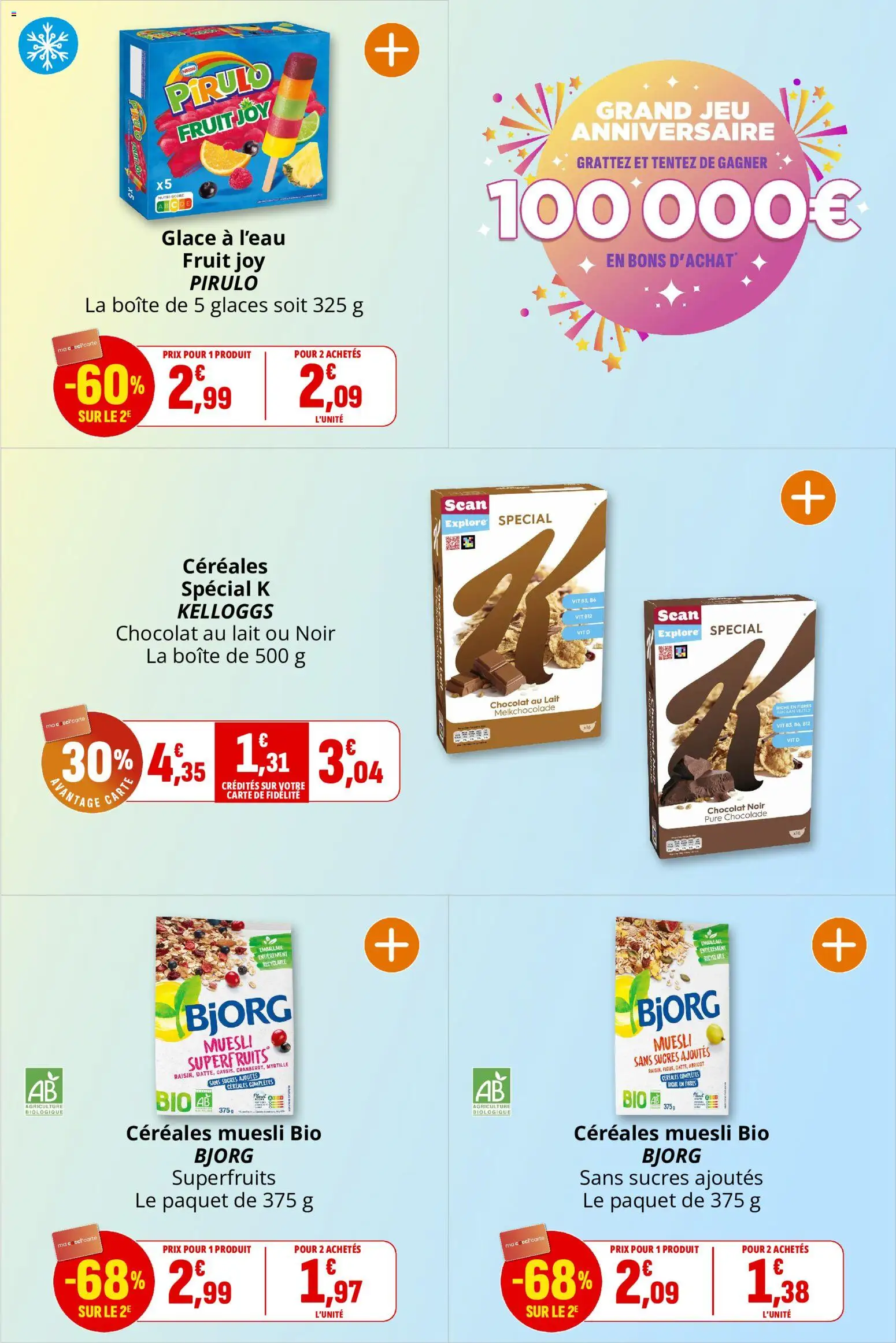 {H1} | Page: 17 | Produits: Glaces, Lait, Chocolat, Céréales