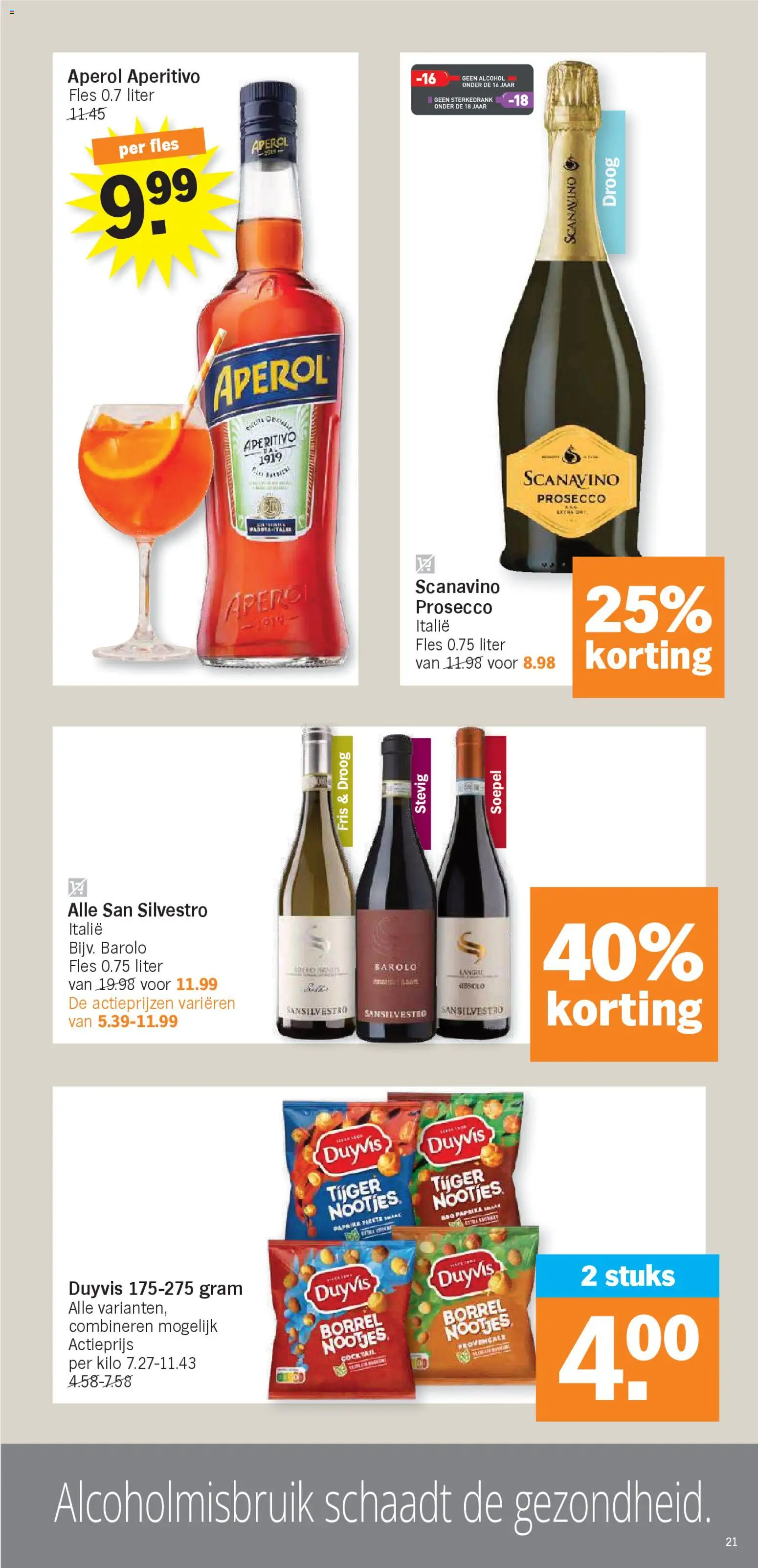 {H1} | Pagina: 21 | Producten: Fles, Alcohol