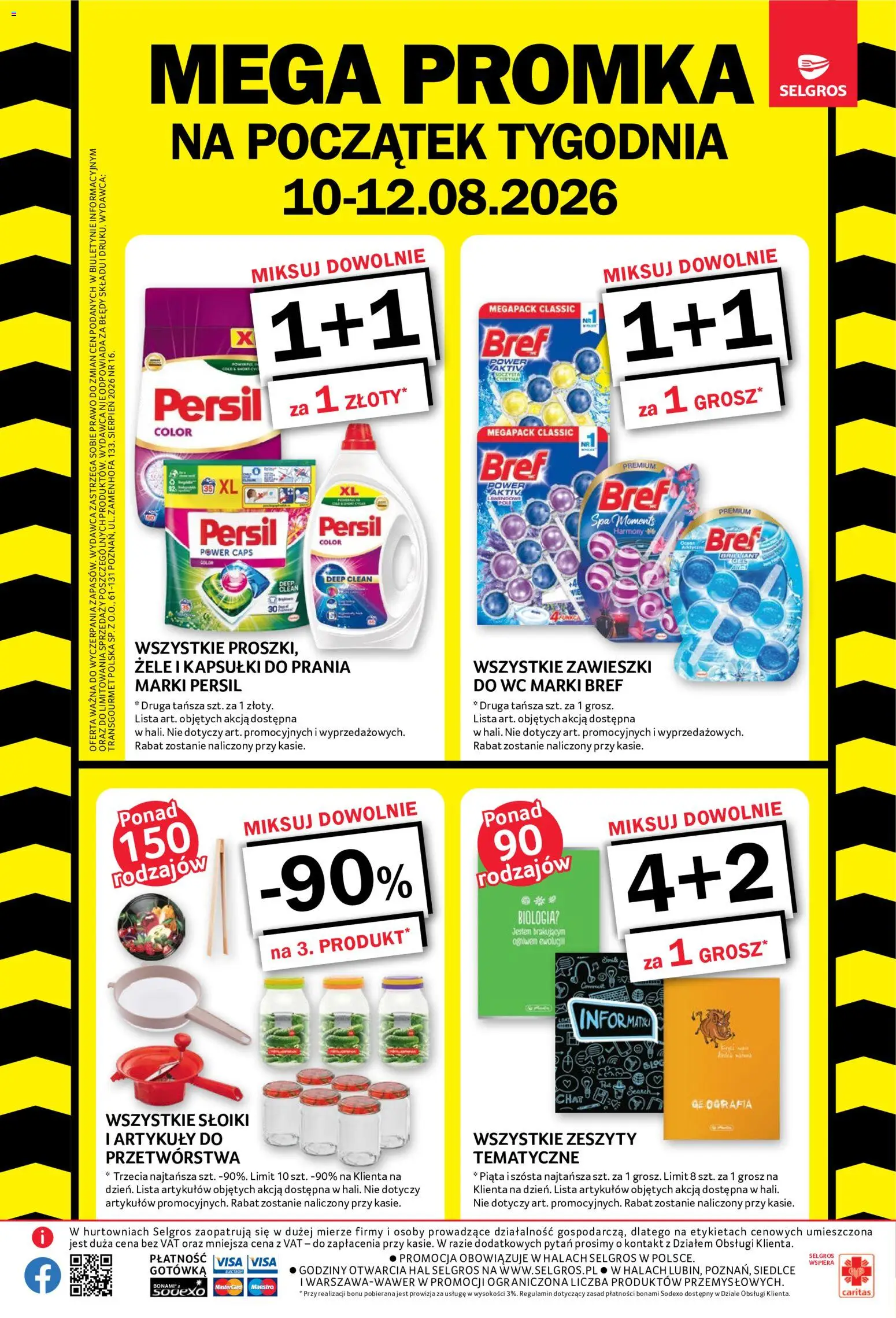 Selgros cash&carry gazetka - Mega Promka od 03.08.2026 | Strona: 2 | Produkty: Persil, Kapsułki do prania