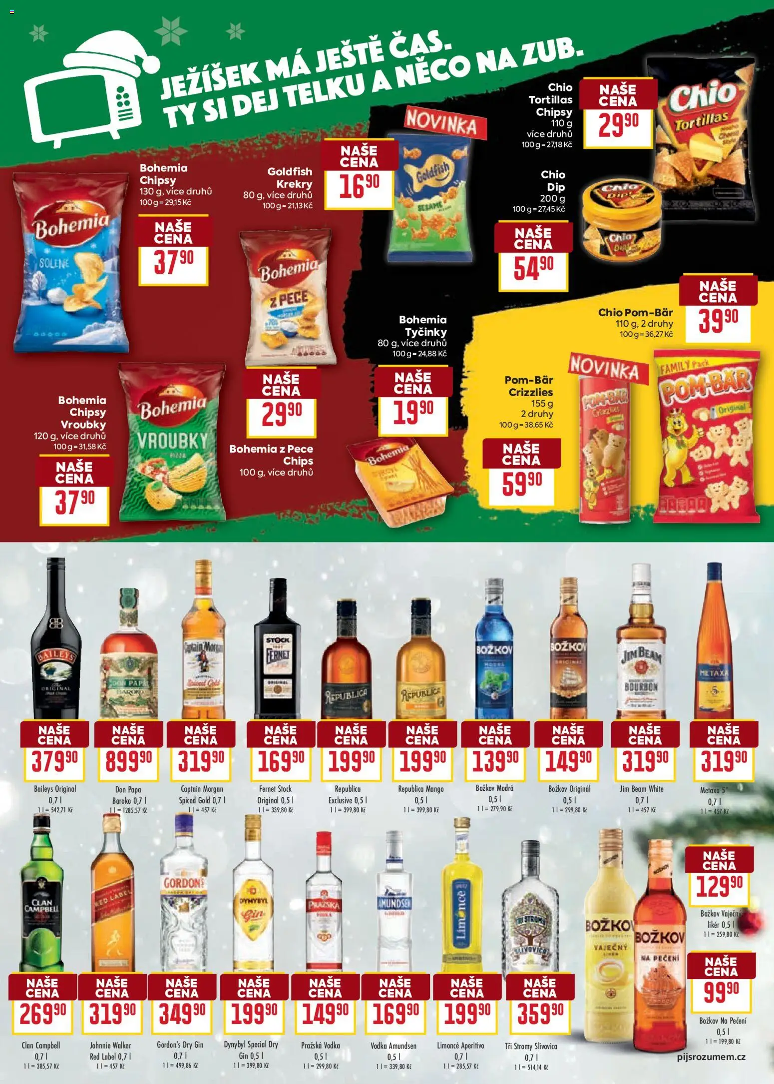 Billa leták - Vánoce od 21.10.2026 | Strana: 21 | Produkty: Aperitivo, Božkov, Captain Morgan, Pražská vodka