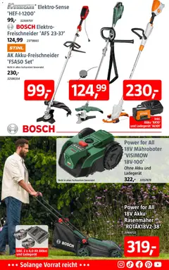 Bauhaus Prospekt ab 14.06.2026 gültig | Seite: 6 | Produkte: Bosch, Rasenmäher, Ladegerät