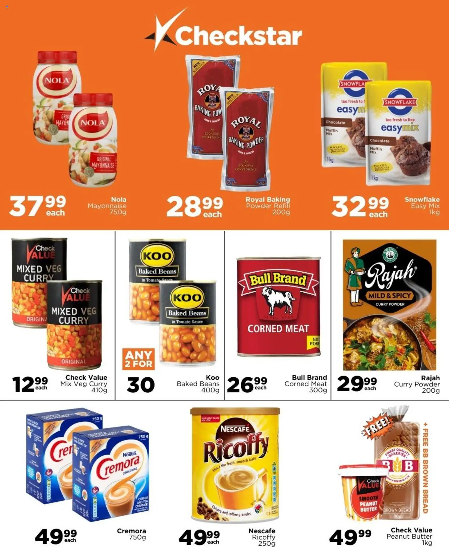 New Check Star catalogue – valid from 25/02/2026 | Page: 5 | Products: Beans, Baked beans, Butter, Sauce