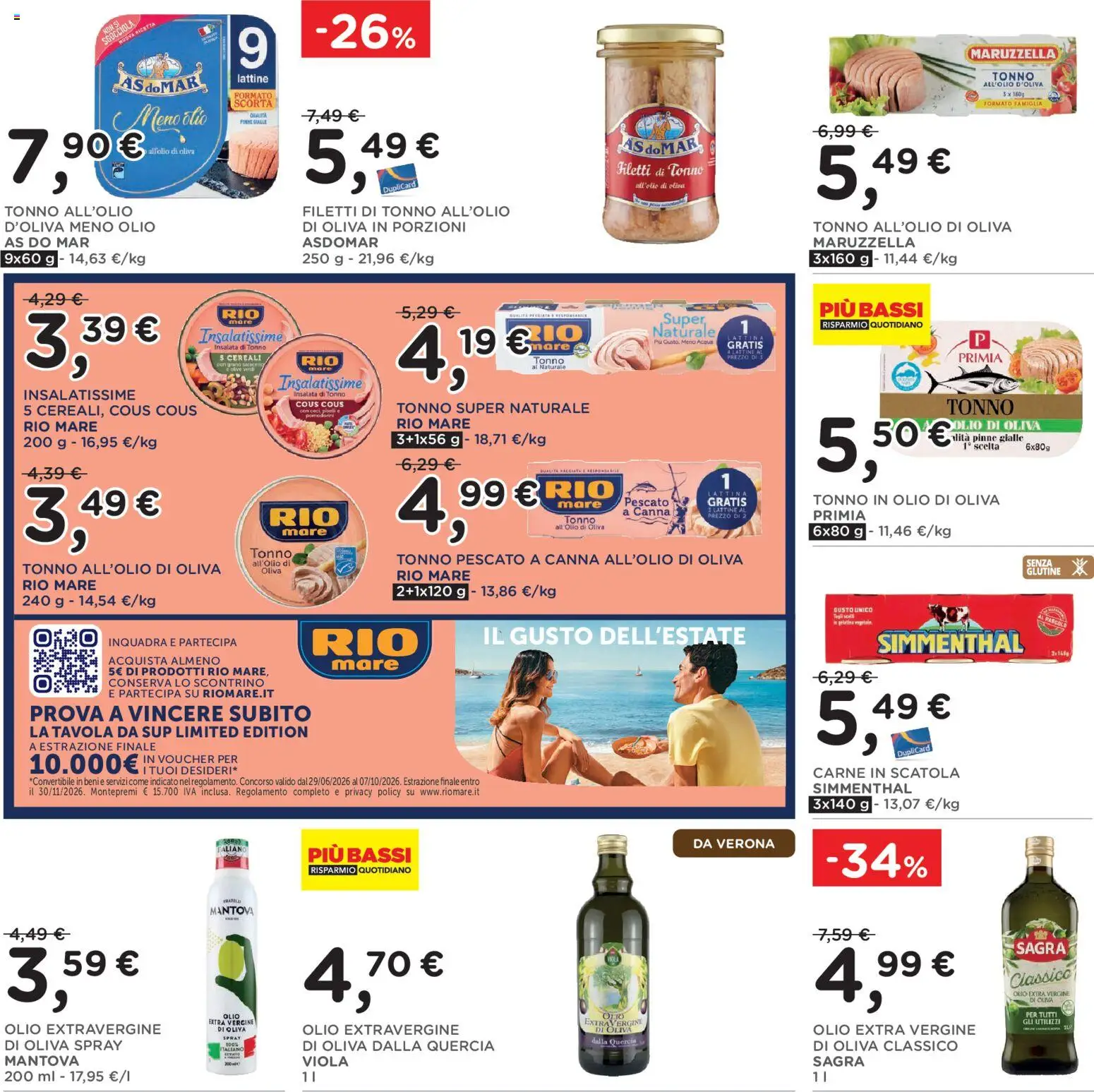 Volantino Poli del 15/07/2026 | Pagina: 22 | Prodotti: Insalata, Acqua, Scatola, Olio di Oliva