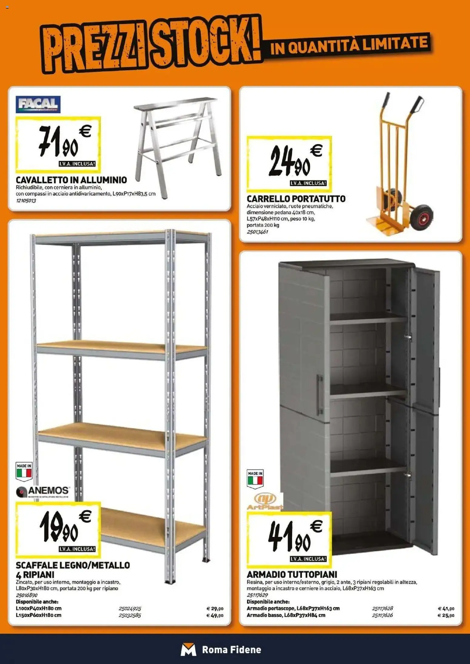 Nuovo TECNOMAT catalogo Roma dal 27/08/2026 > offerte anteprima 🛍️ | Pagina: 16 | Prodotti: Carrello, Scaffale, Alluminio, Armadio
