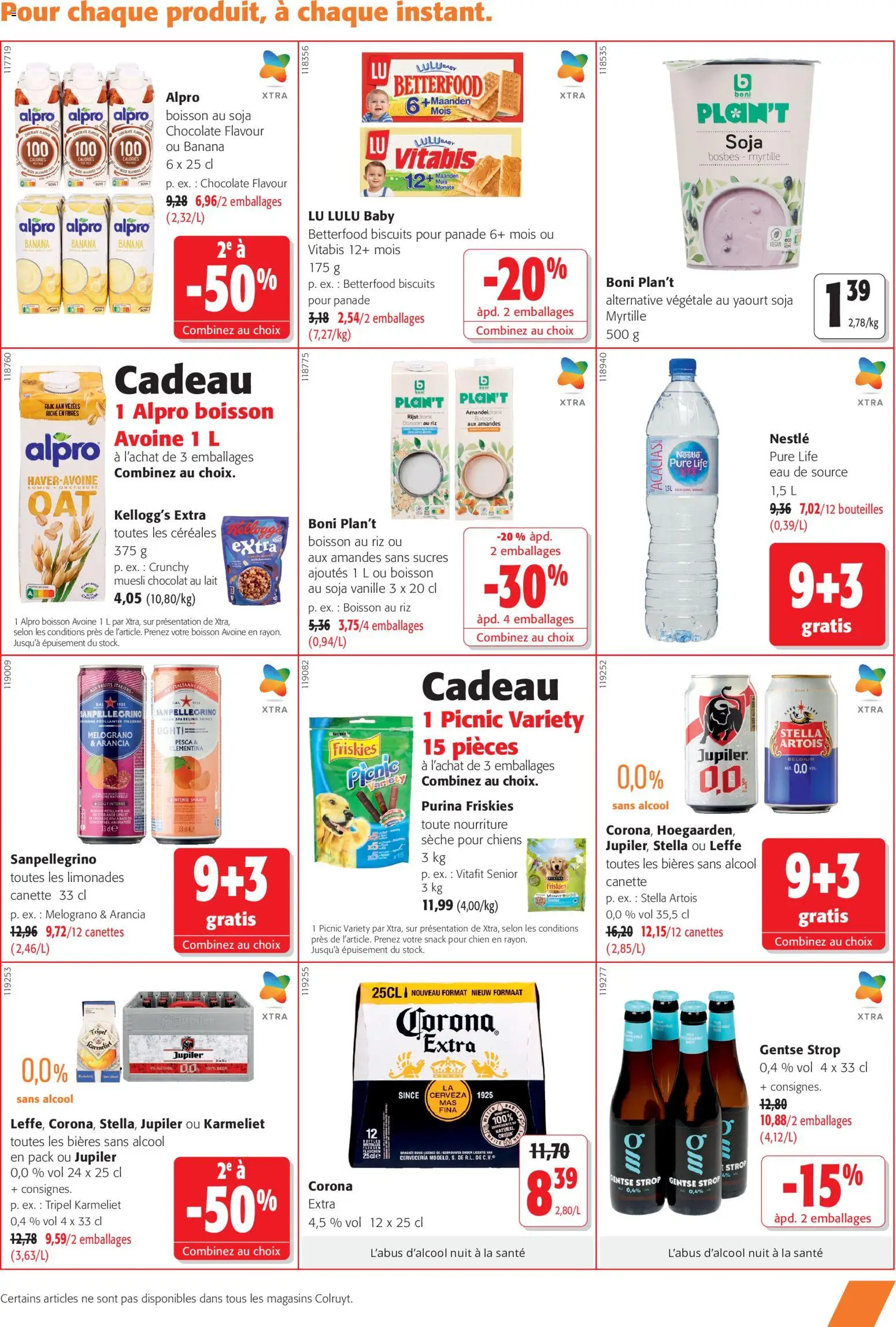 {H1} | Page: 21 | Produits: Leffe, Muesli, Yaourt, Chocolat au lait