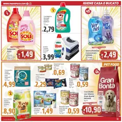 Anteprima del volantino Paghi Poco volantino valido a partire dal 31/07/2026 | Pagina: 19 | Prodotti: Pollo, Ammorbidente, Crocchette, Lavanda