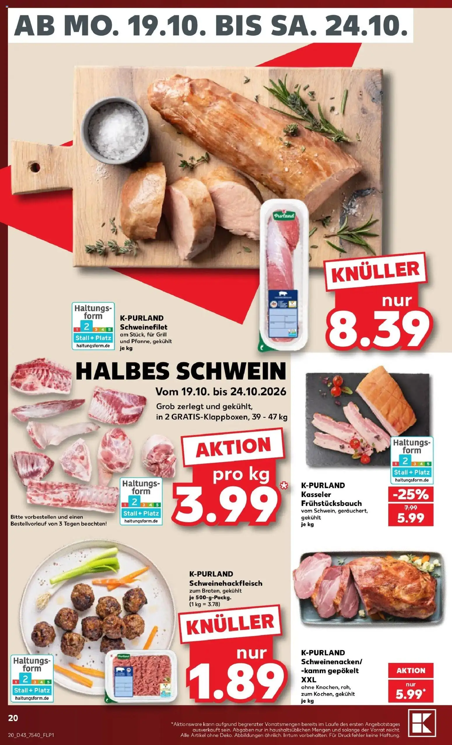Prospekt Kaufland ab 19.10.2026 » Angebote Online zum Blättern | Seite: 24 | Produkte: Grill, Schweinefilet