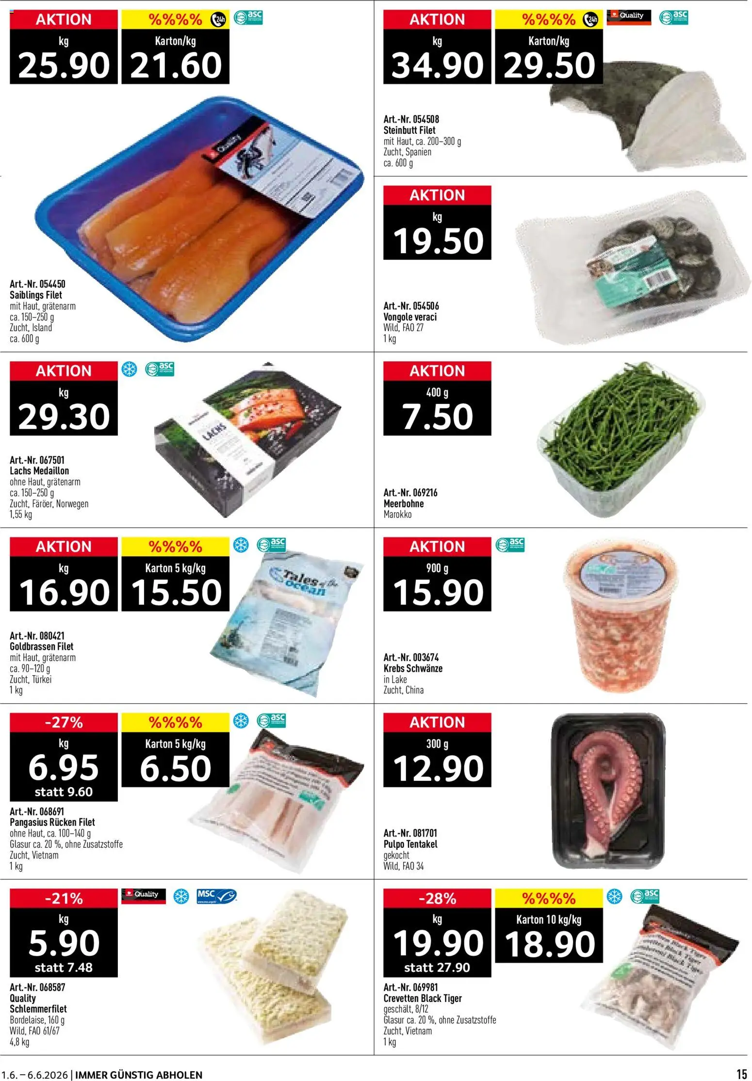 Prodega aktionen – gültig ab 01.06.2026 | Seite: 15 | Produkte: Lachs